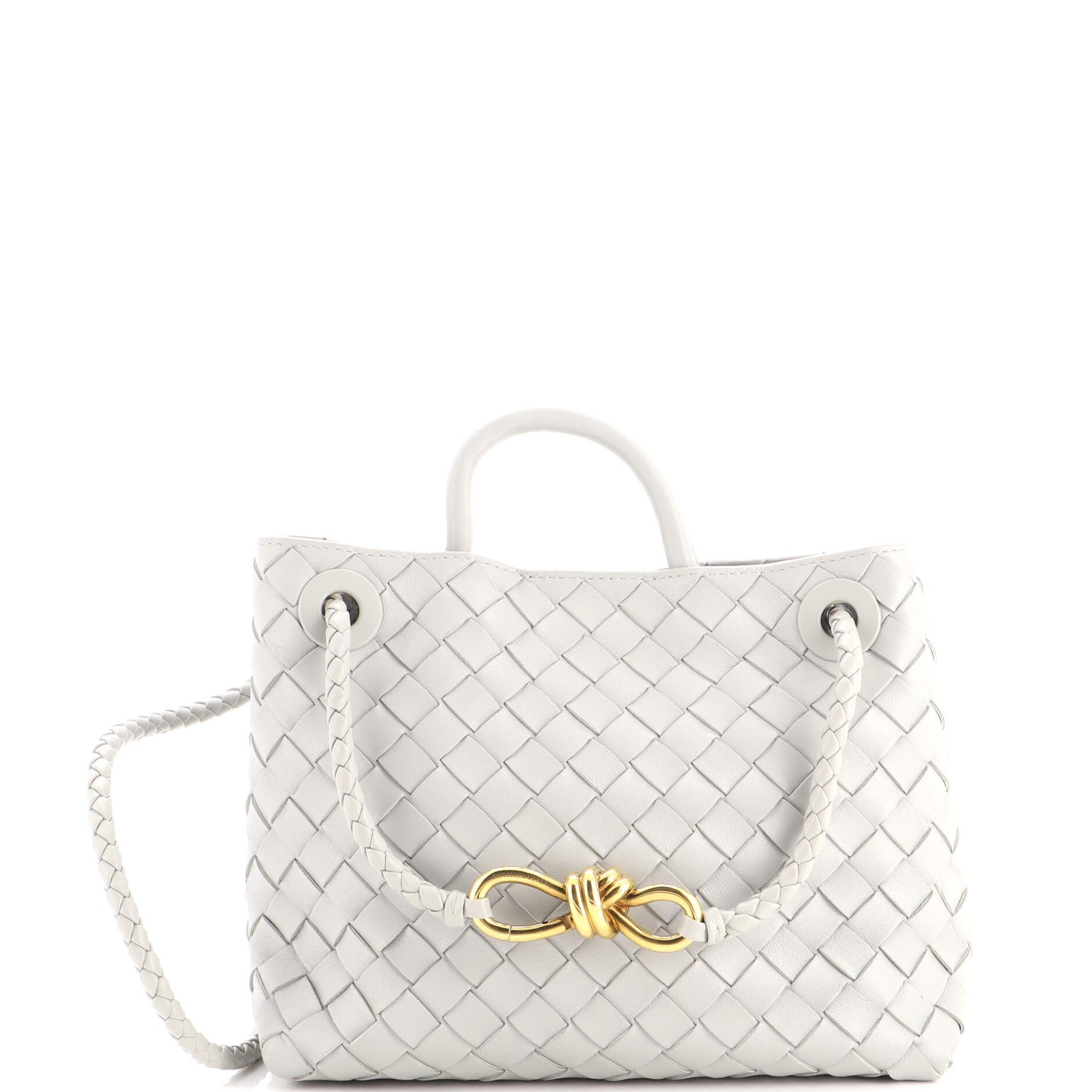 Andiamo Top Handle Bag Intrecciato Nappa Small