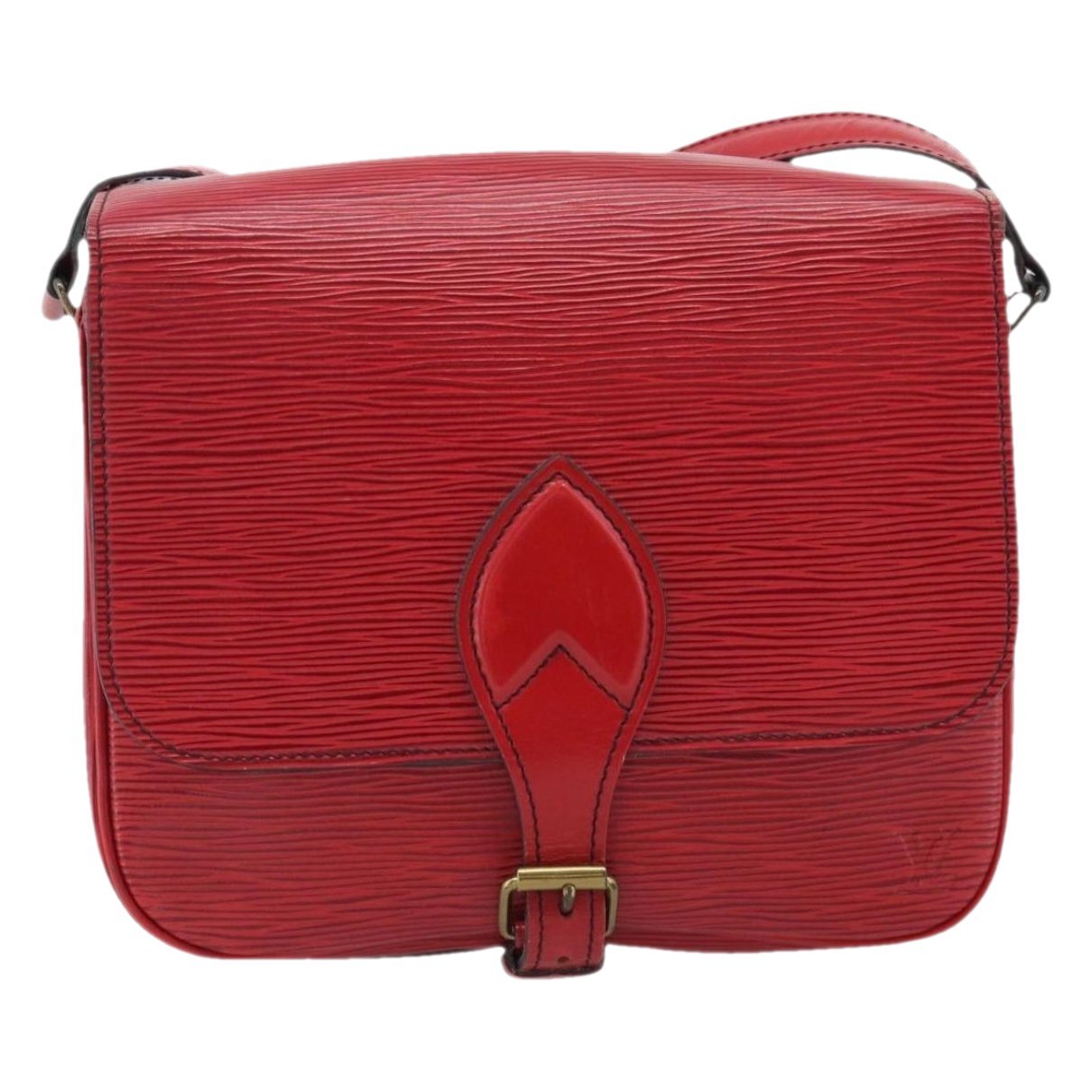 Cartouchière leather handbag