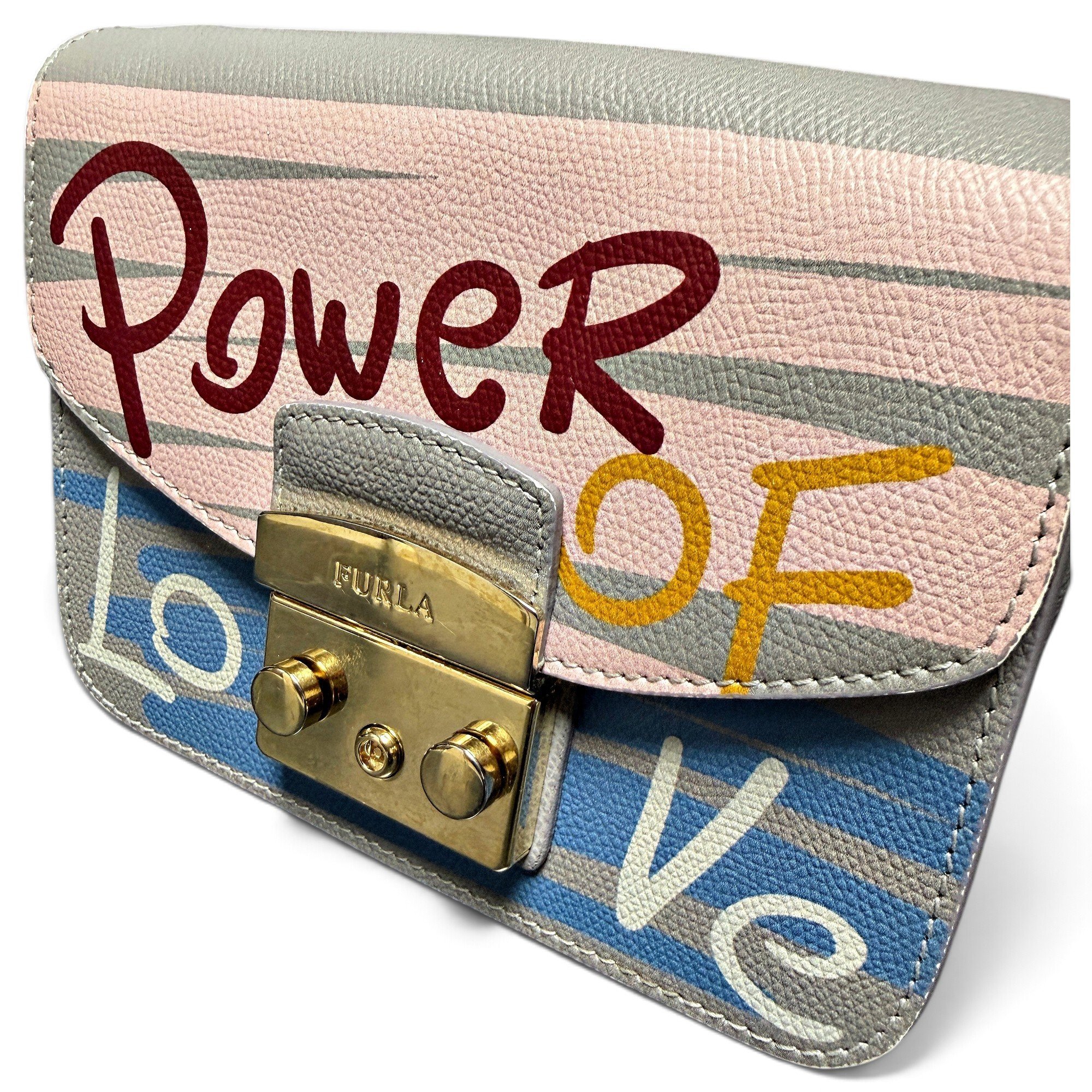 Furla Metropolis leather clutch bag