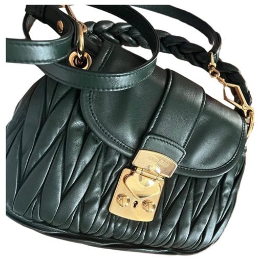 Coffer leather handbag