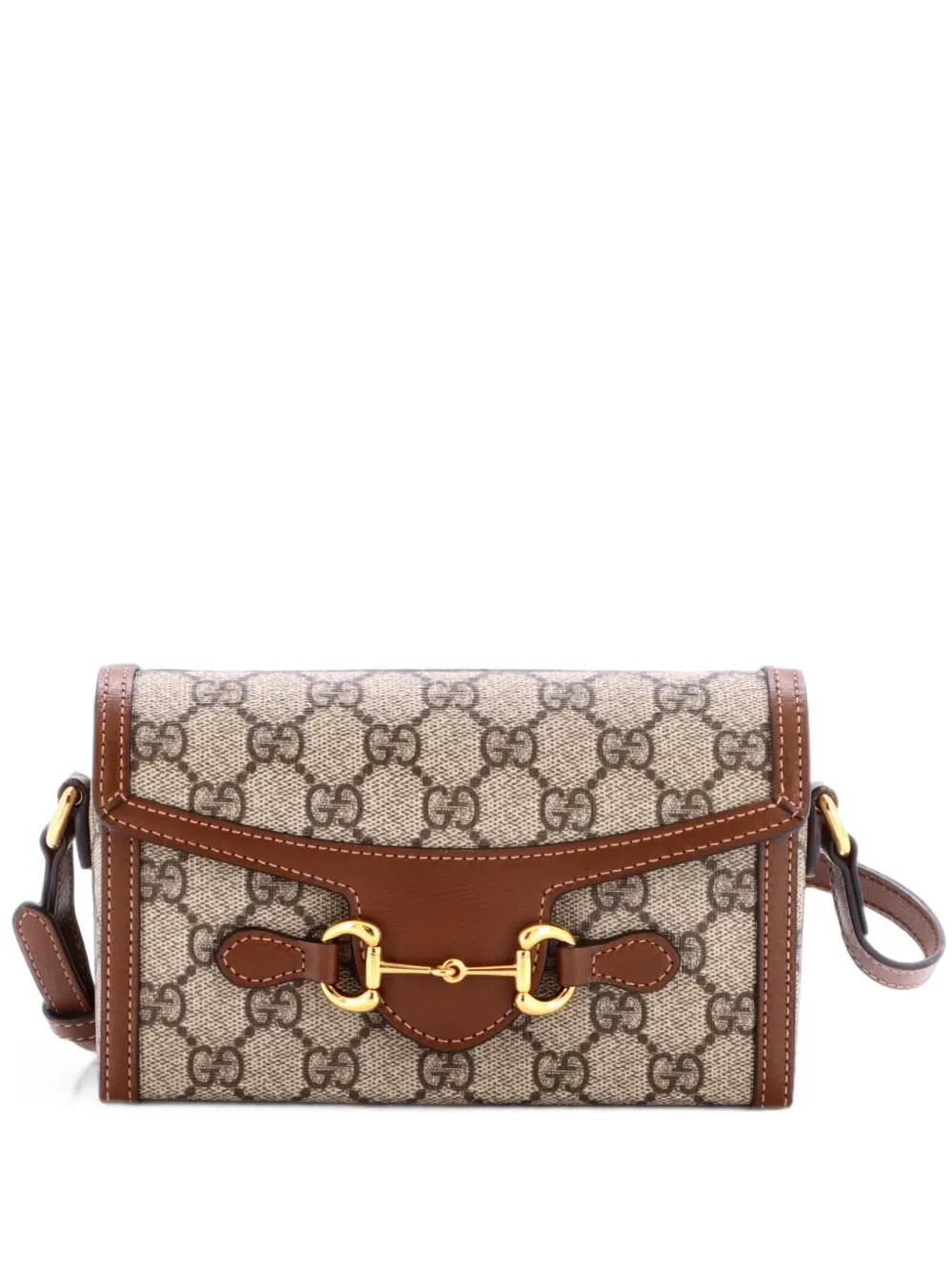 Horsebit 1955 Flap GG Coated Canvas Mini crossbody bag