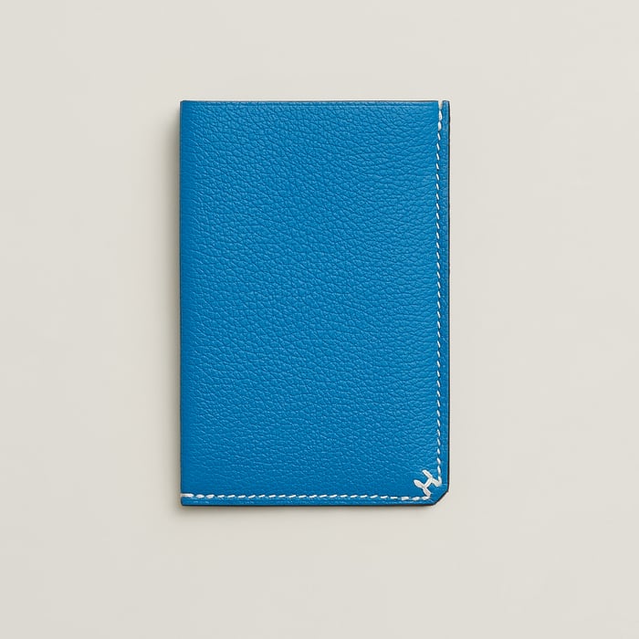 Bleu Zanzibar H Sellier Card Holder