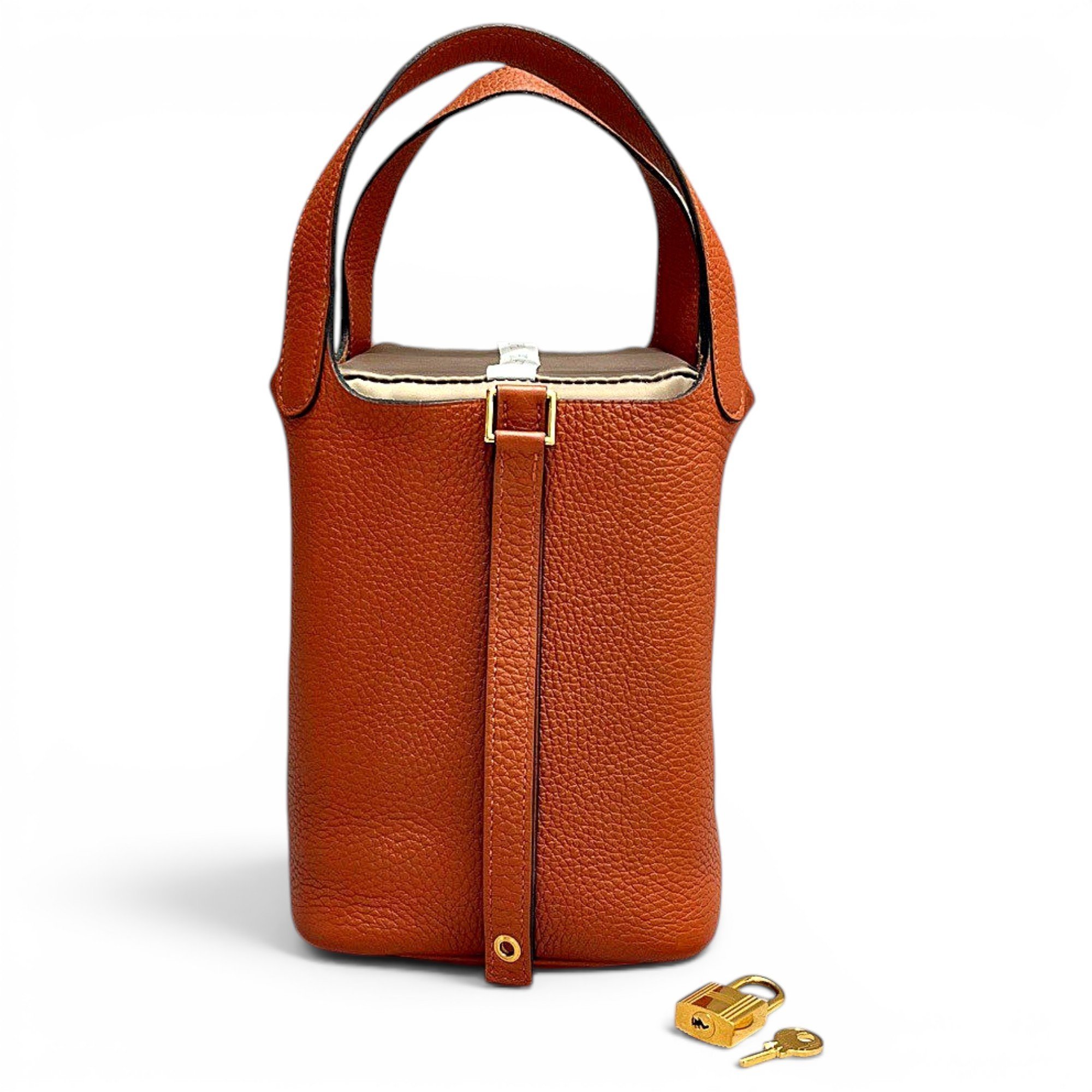 Picotin leather handbag
