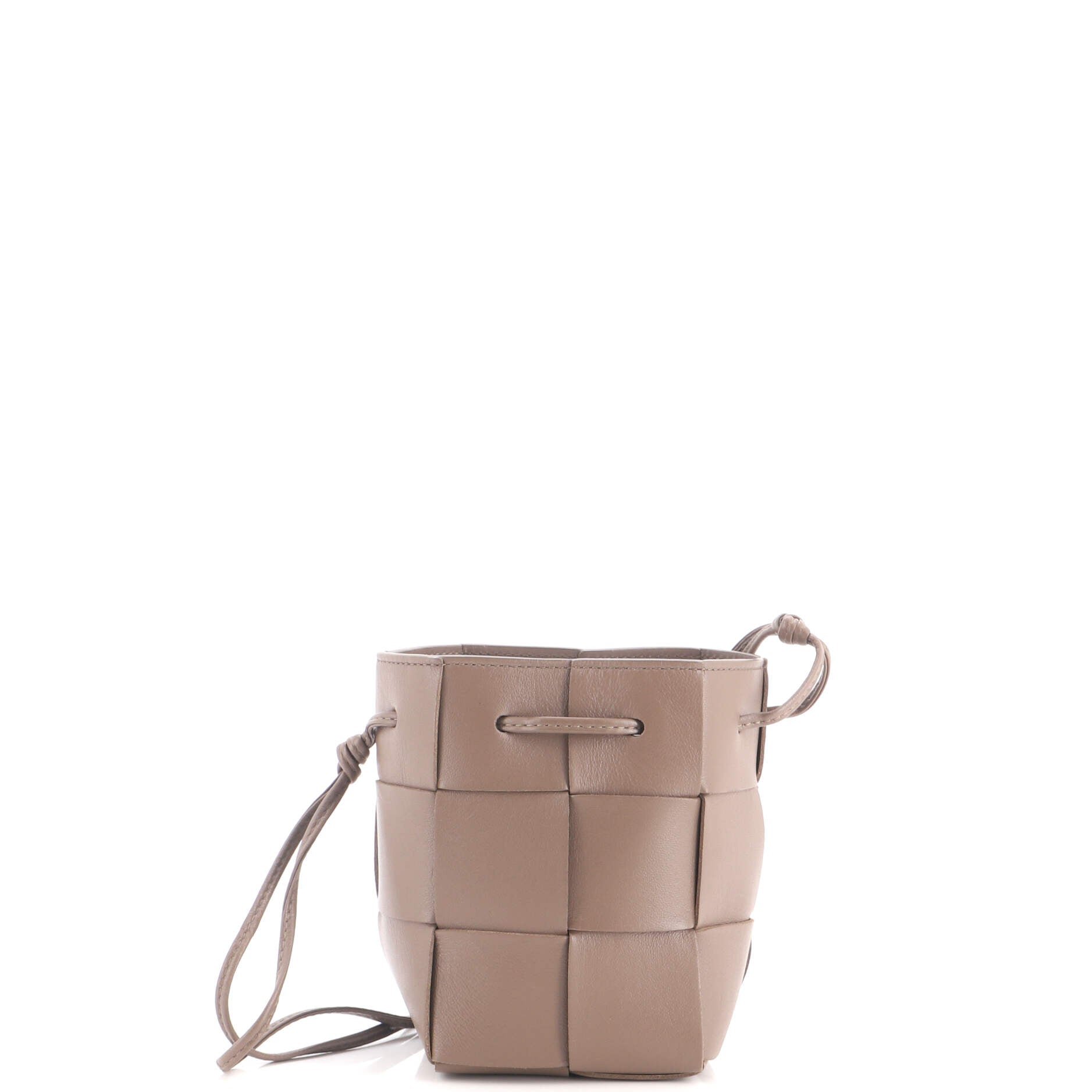 Cassette Bucket Bag Maxi Intrecciato Leather Mini