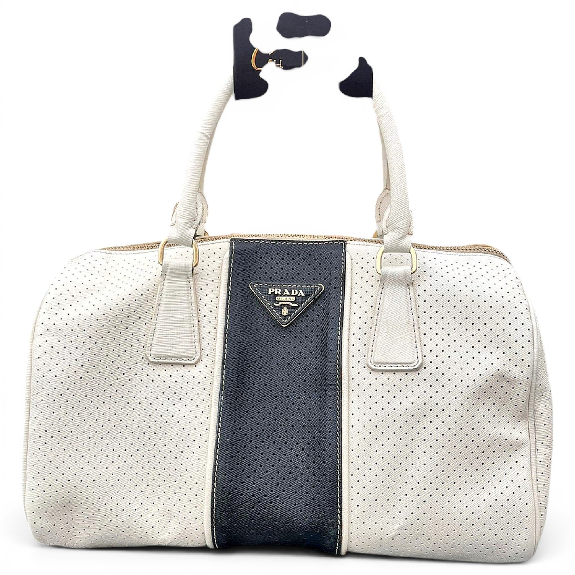 Leather bowling bag