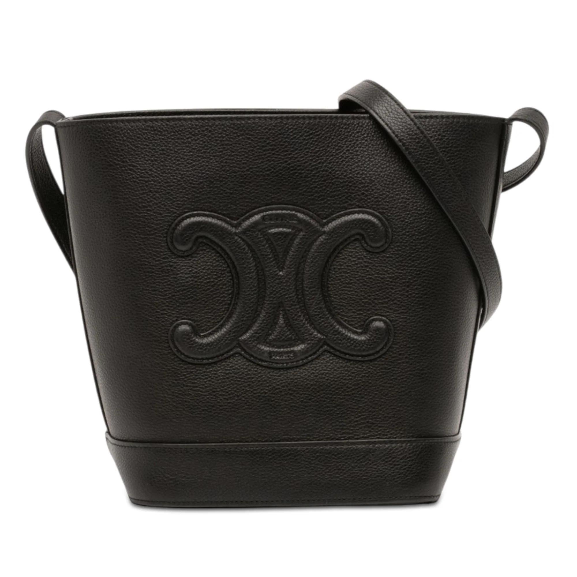 Triomphe pony-style calfskin handbag