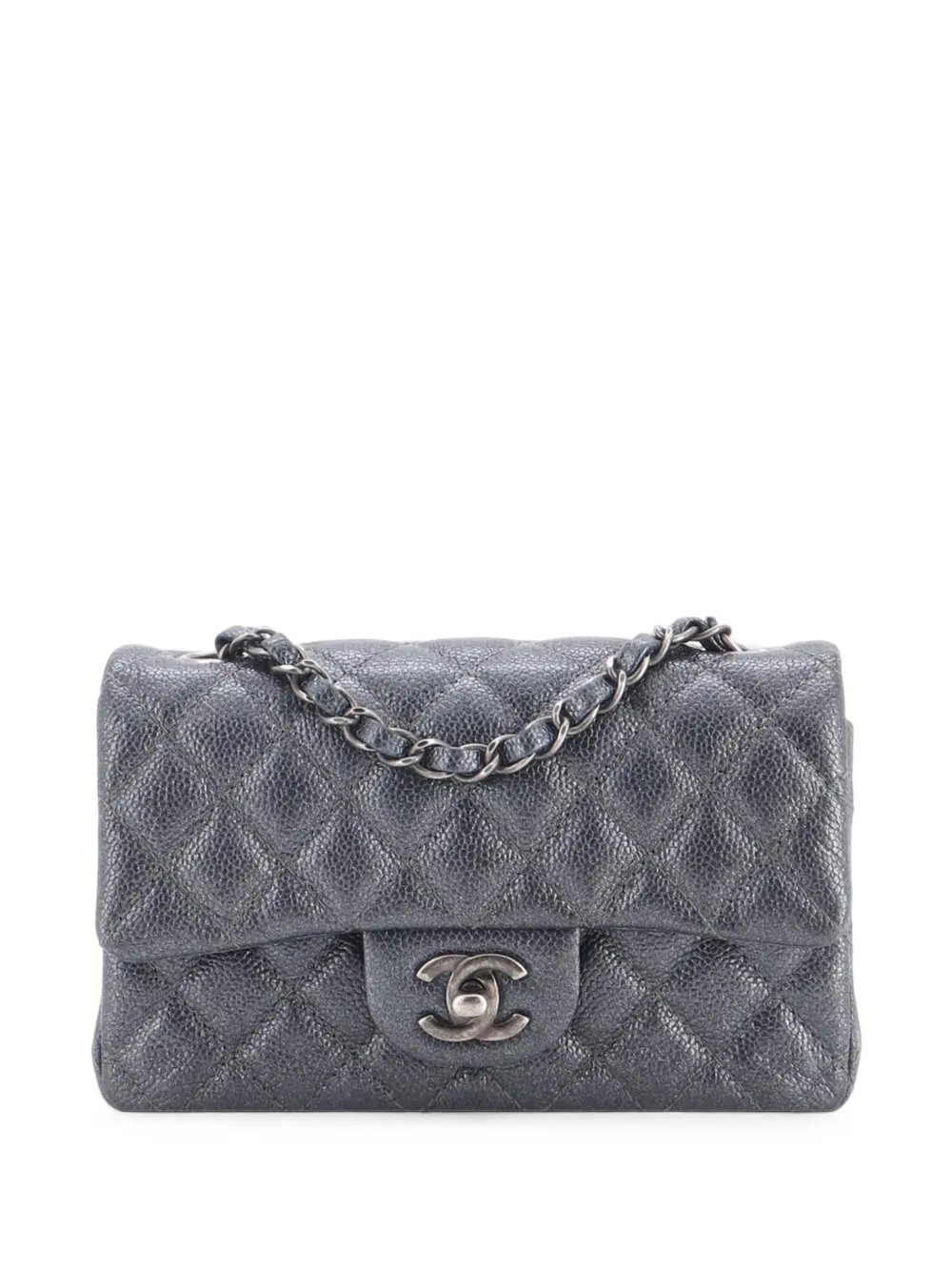 Classic Single Flap Bag Quilted Caviar Mini crossbody bag