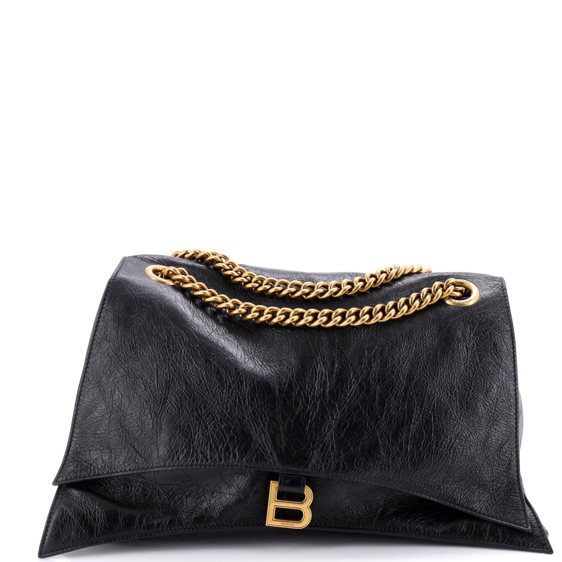 Balenciaga Crush Chain Flap Bag Leather Large