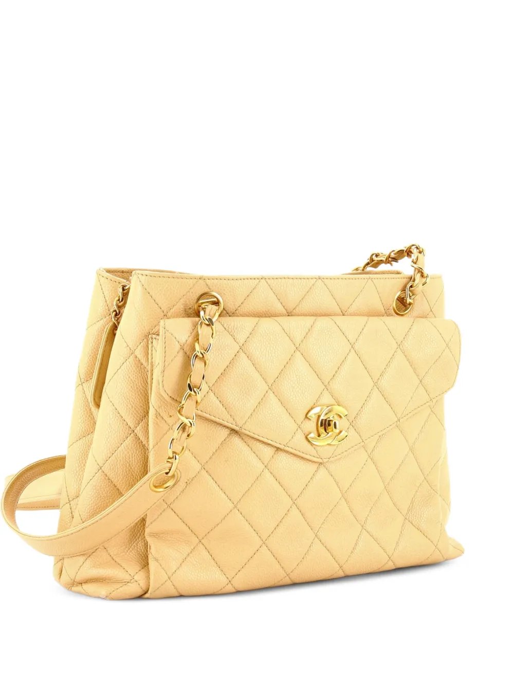 Front Pocket Quilted Caviar Medium shoulder bag