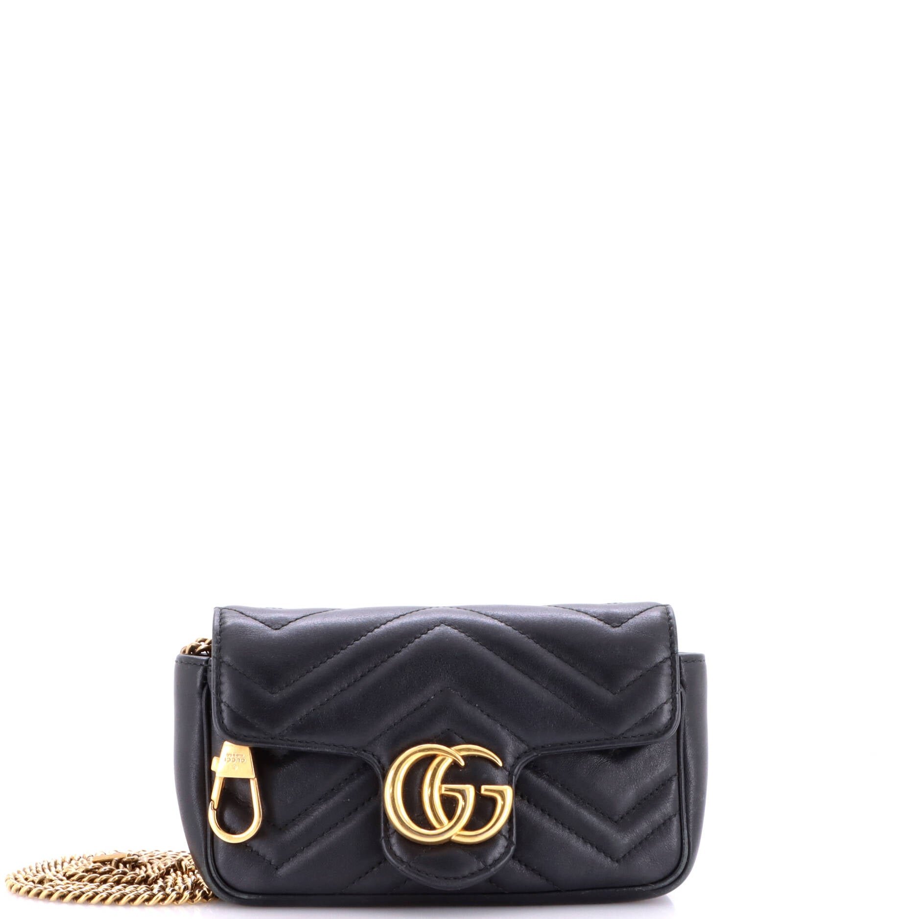 GG Marmont Flap Bag Matelasse Leather Super Mini