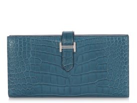 Hermes Hermès Colvert Matte Alligator Béarn Wallet