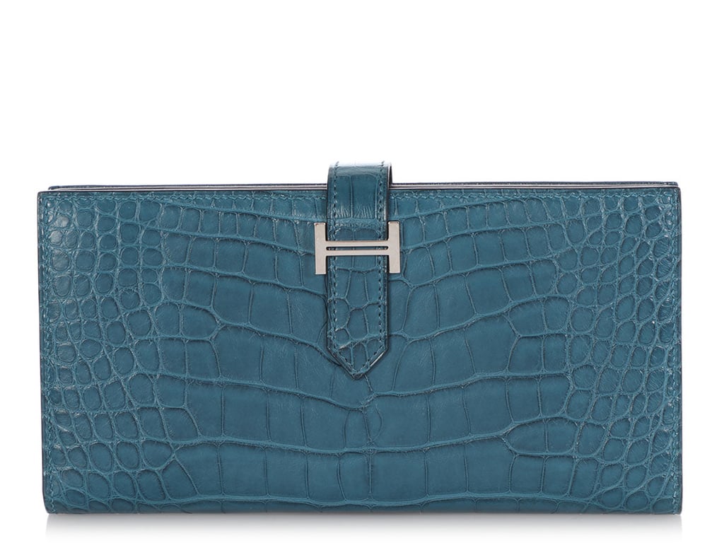 Hermes Hermès Colvert Matte Alligator Béarn Wallet