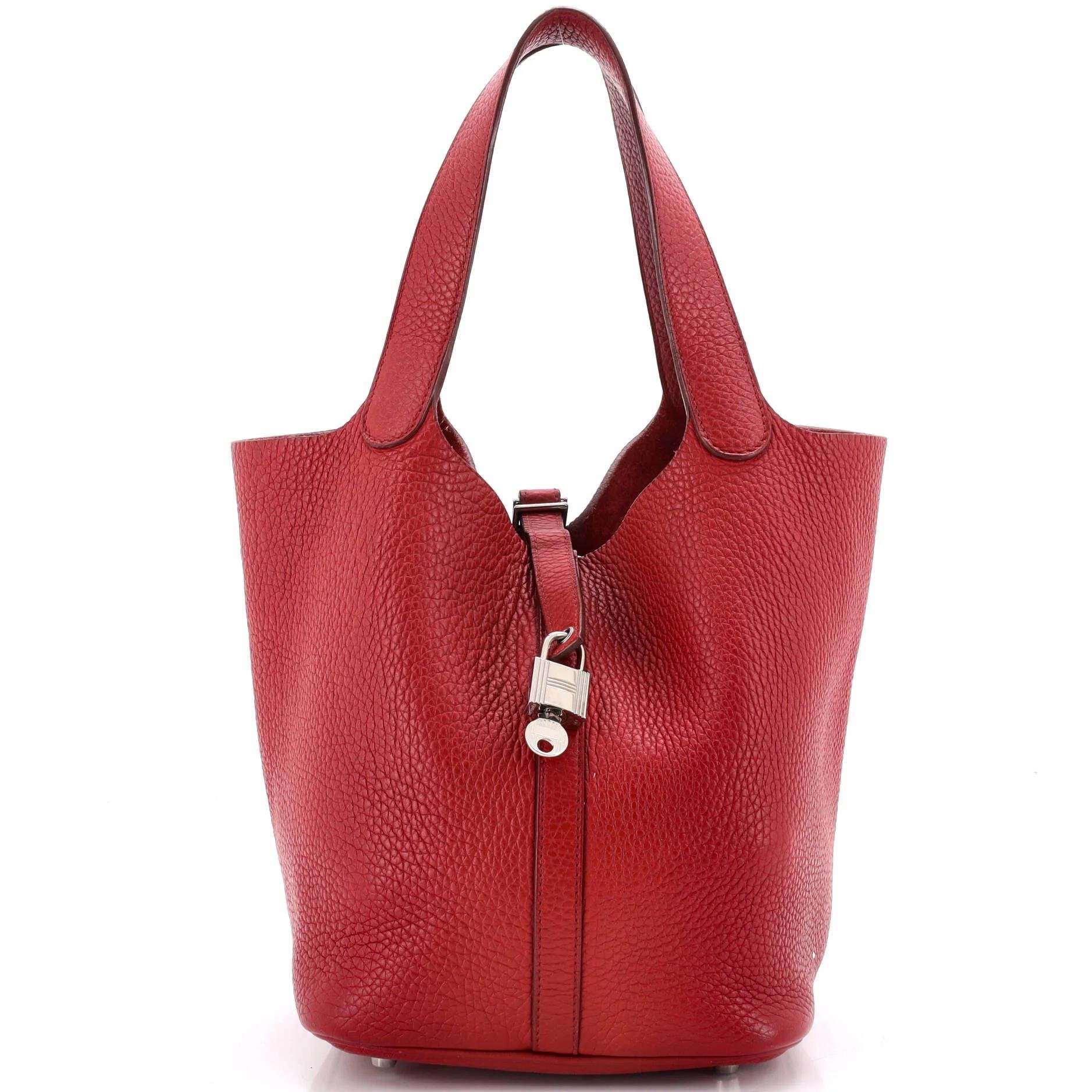 Picotin leather handbag