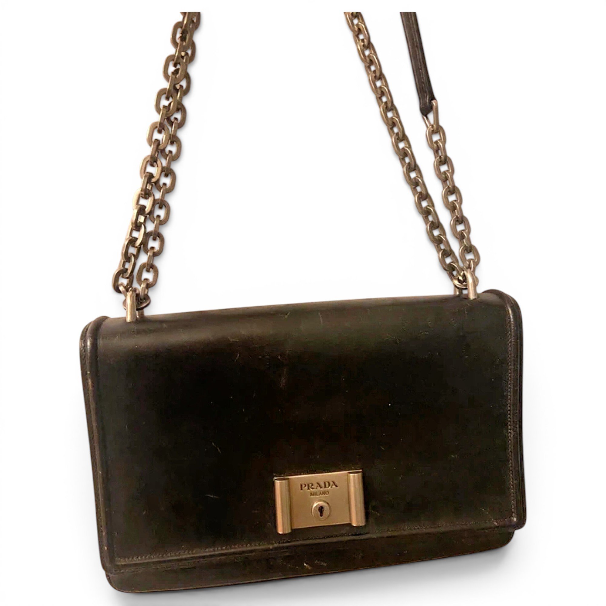 Cahier leather handbag