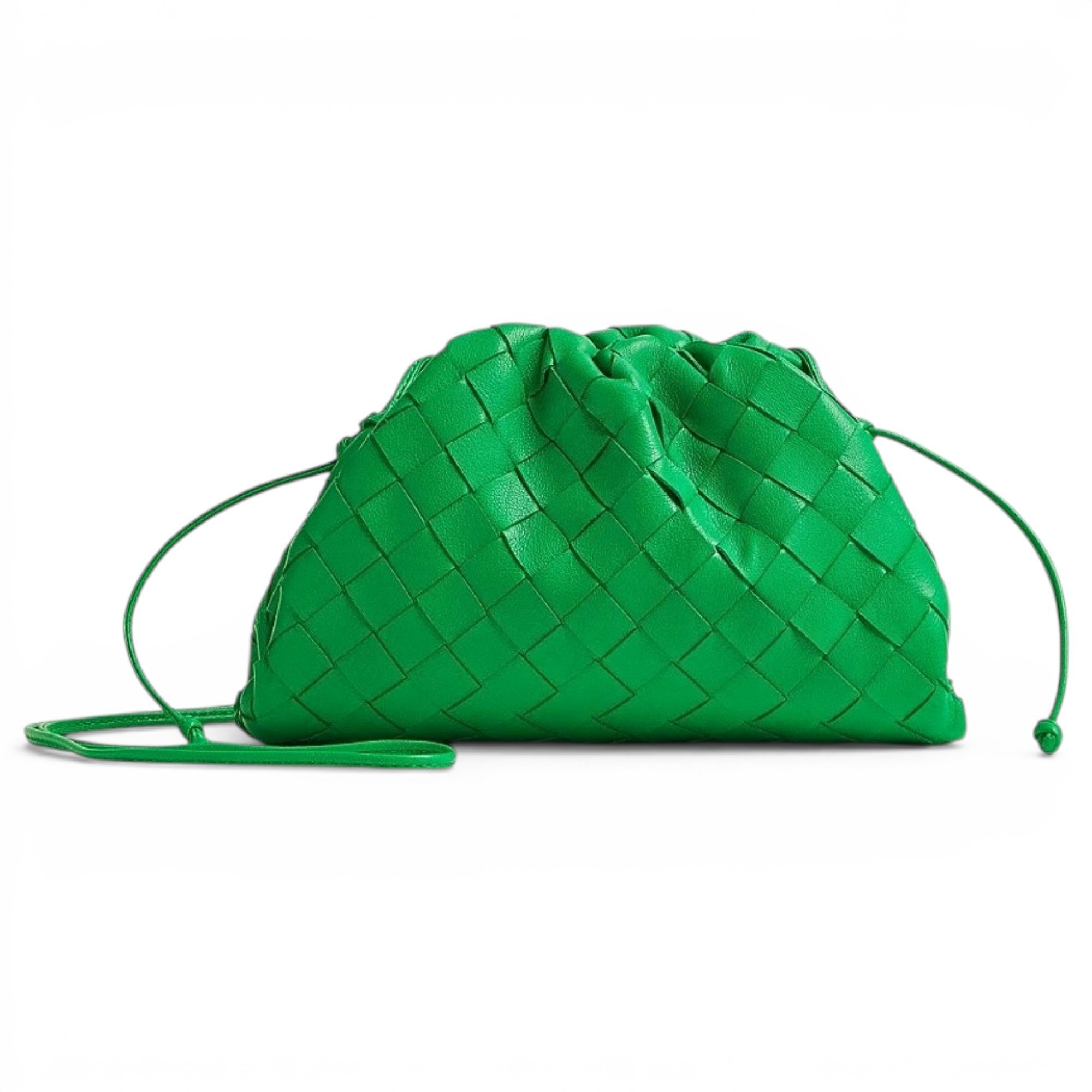 Pouch leather crossbody bag