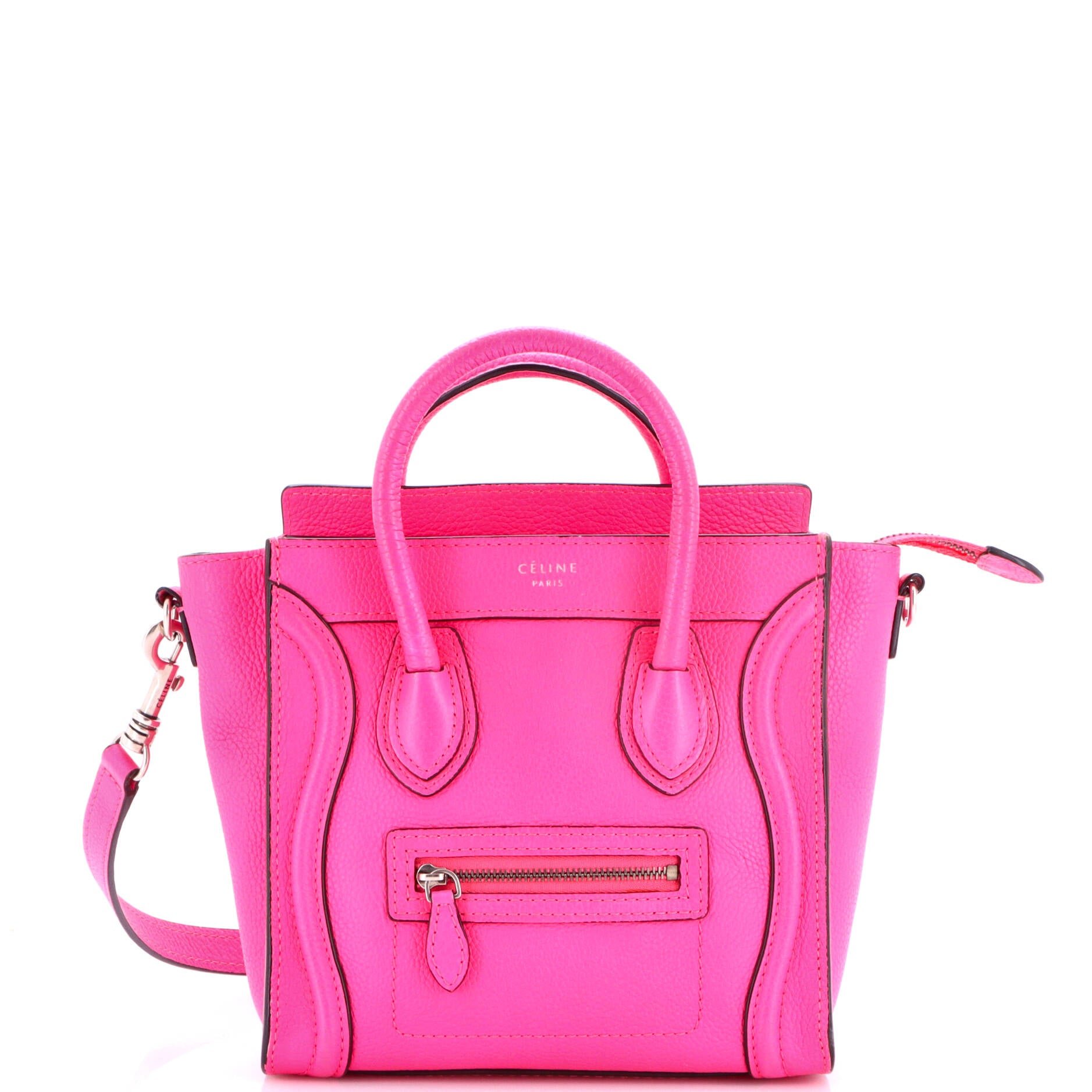 Luggage Bag Grainy Leather Nano