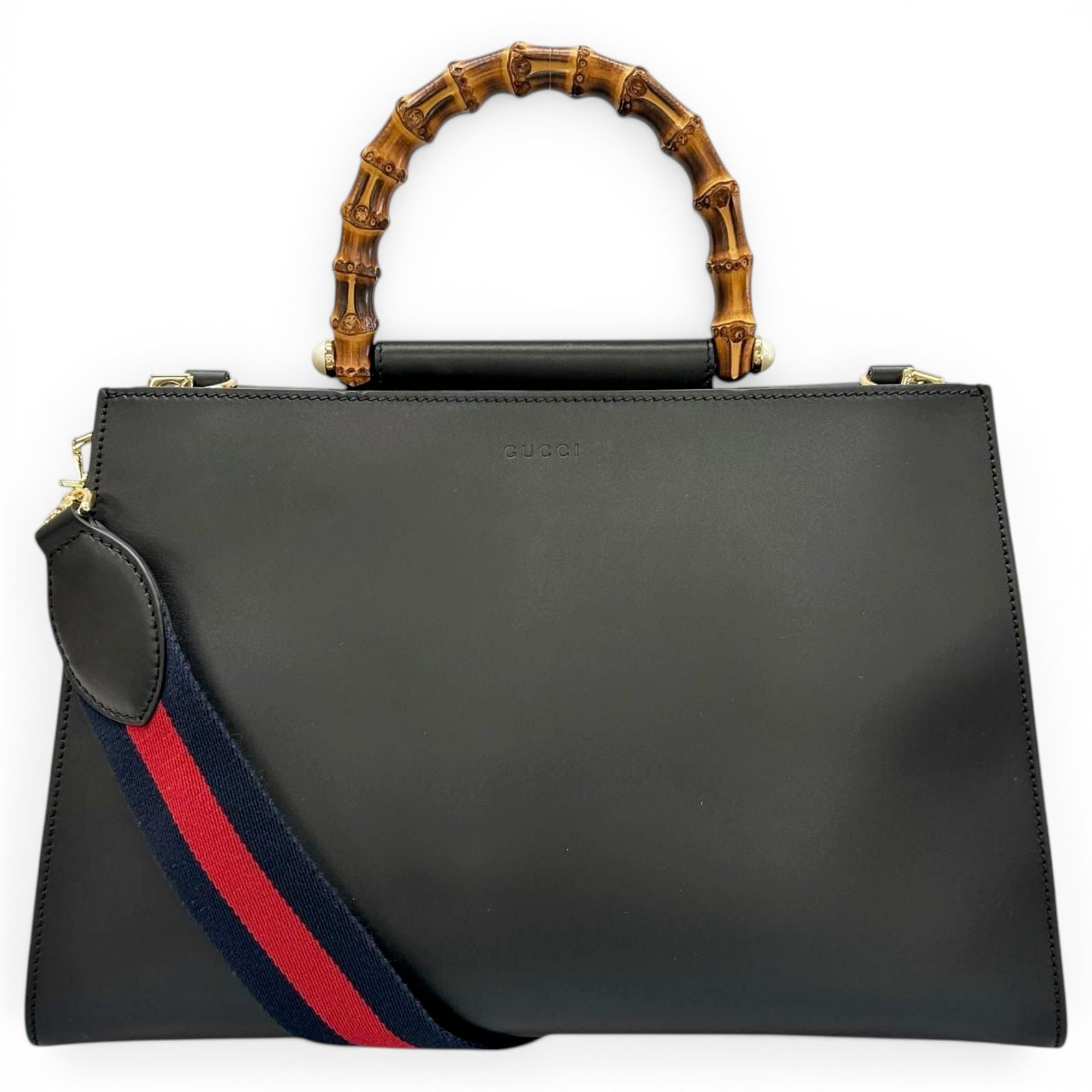 Bamboo leather handbag