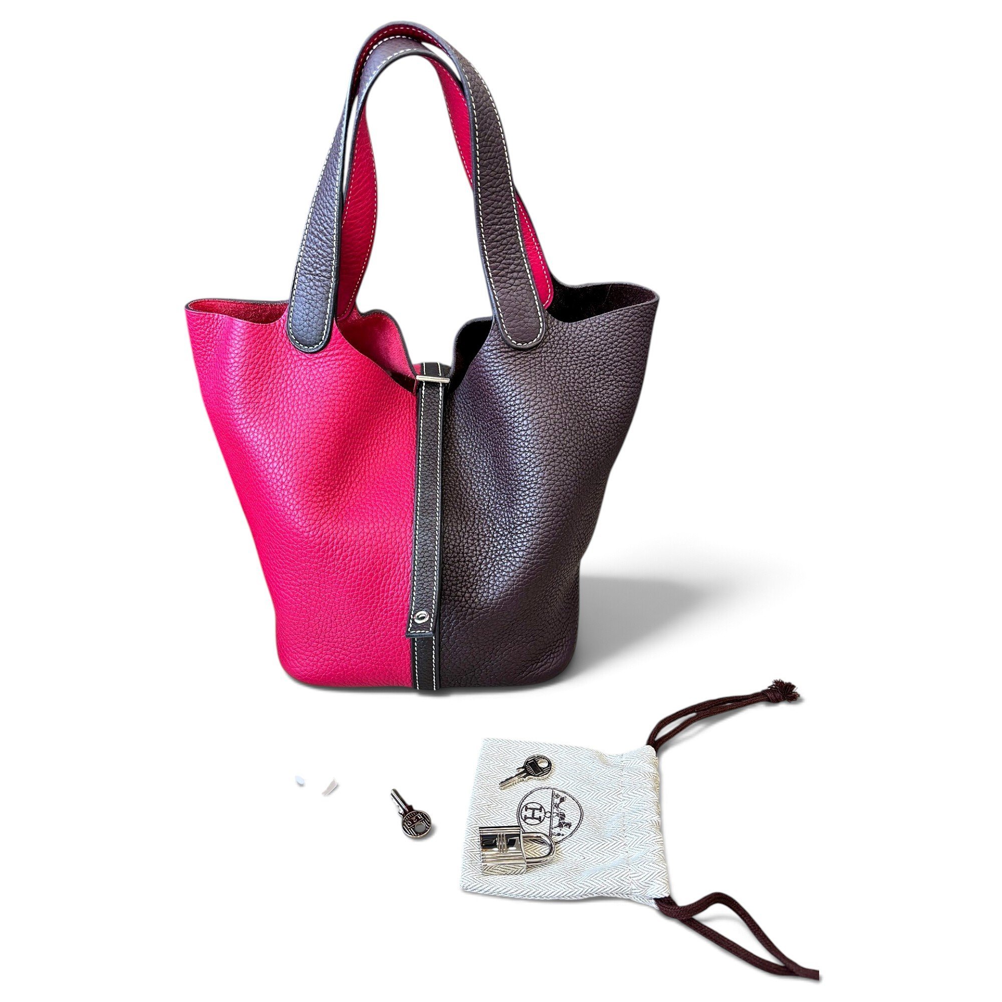 Picotin leather handbag