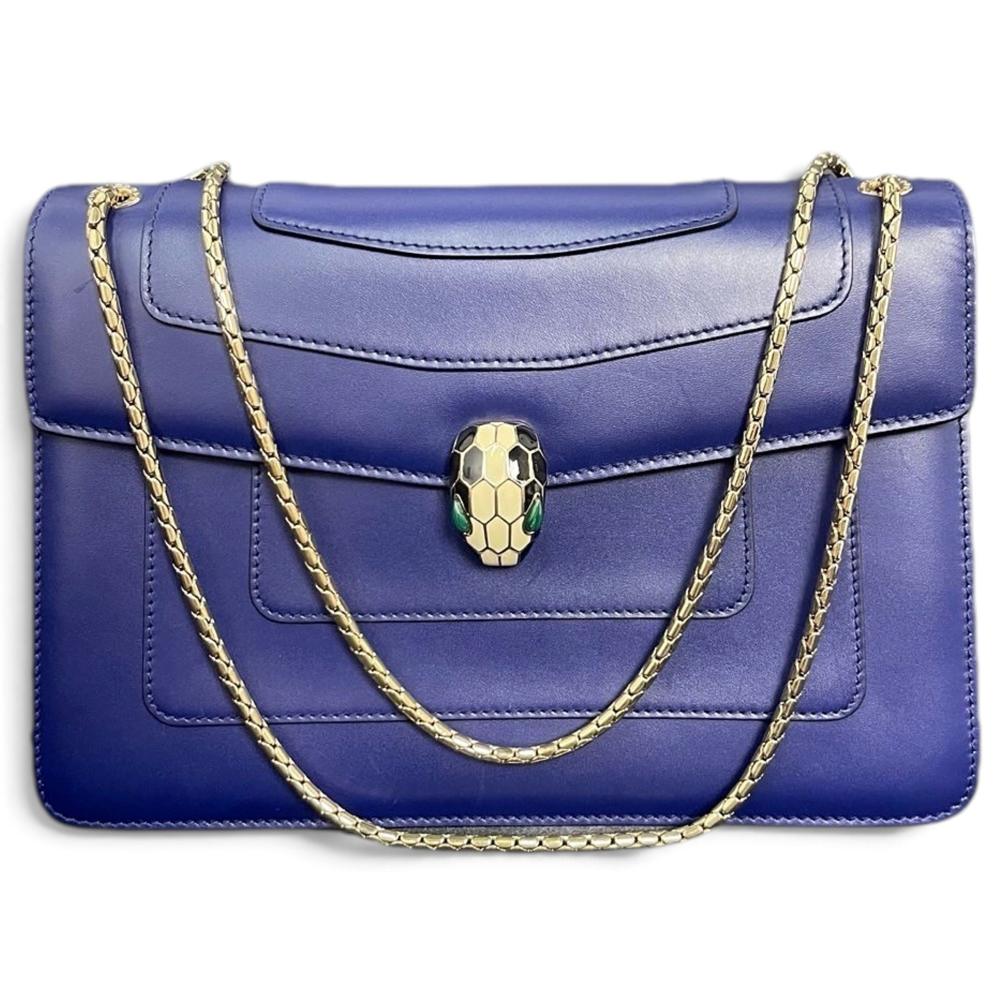 Bvlgari Serpenti leather handbag