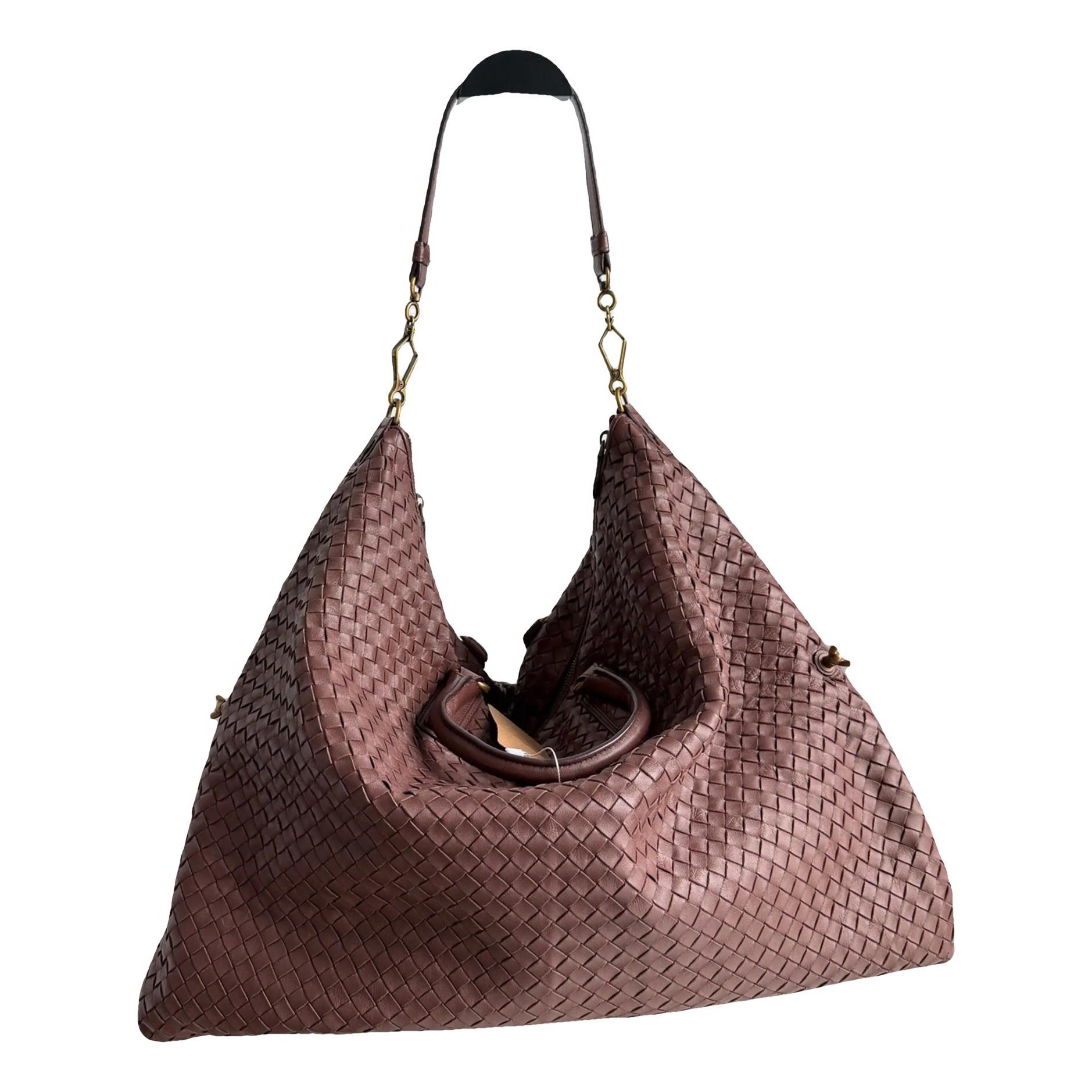 Parachute leather handbag