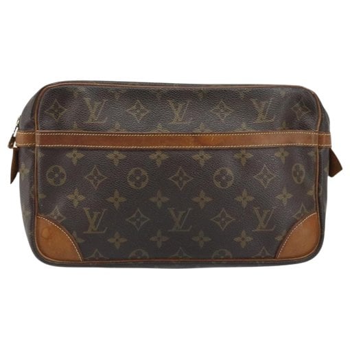 Leather clutch bag