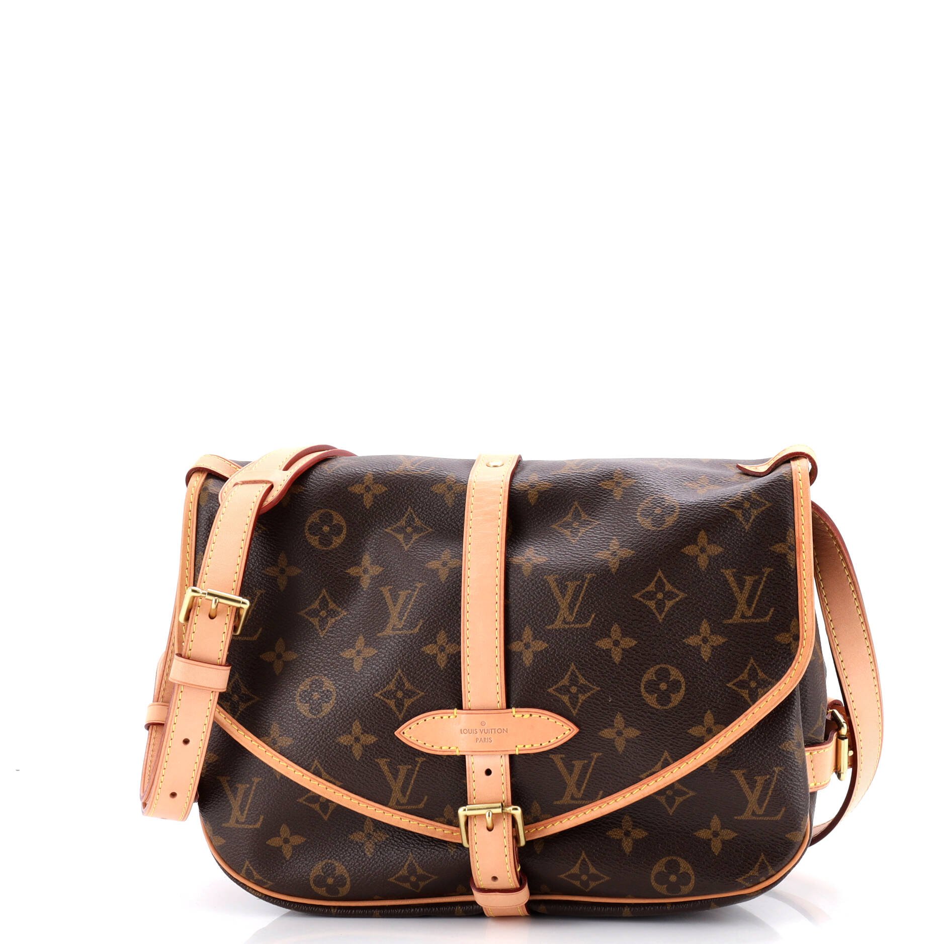 Louis Vuitton Saumur Handbag Monogram Canvas 30