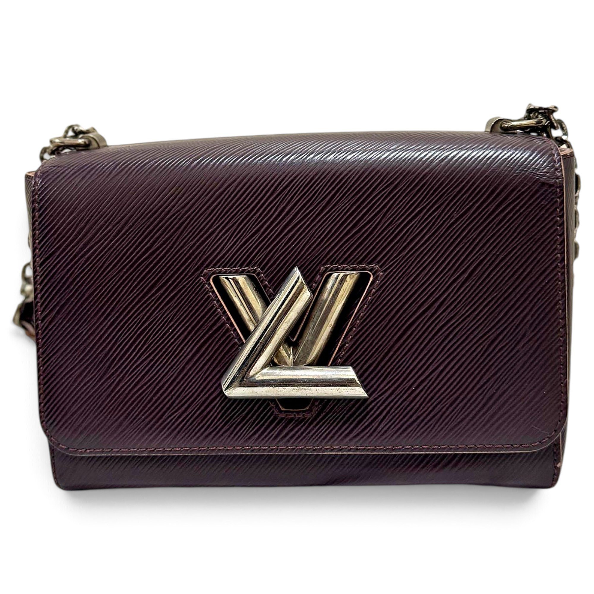 Twist leather handbag