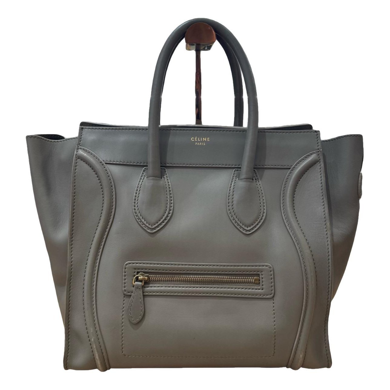 Luggage leather tote