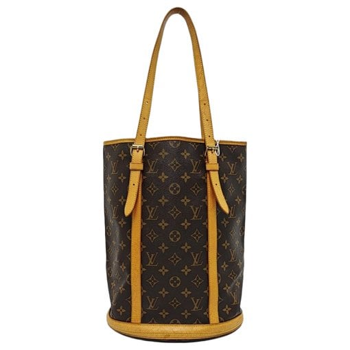 Bucket leather handbag