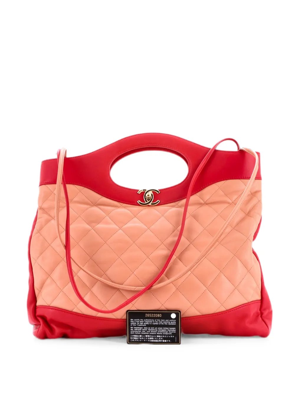 31 Shopping Bag Quilted Lambskin Large tote bag