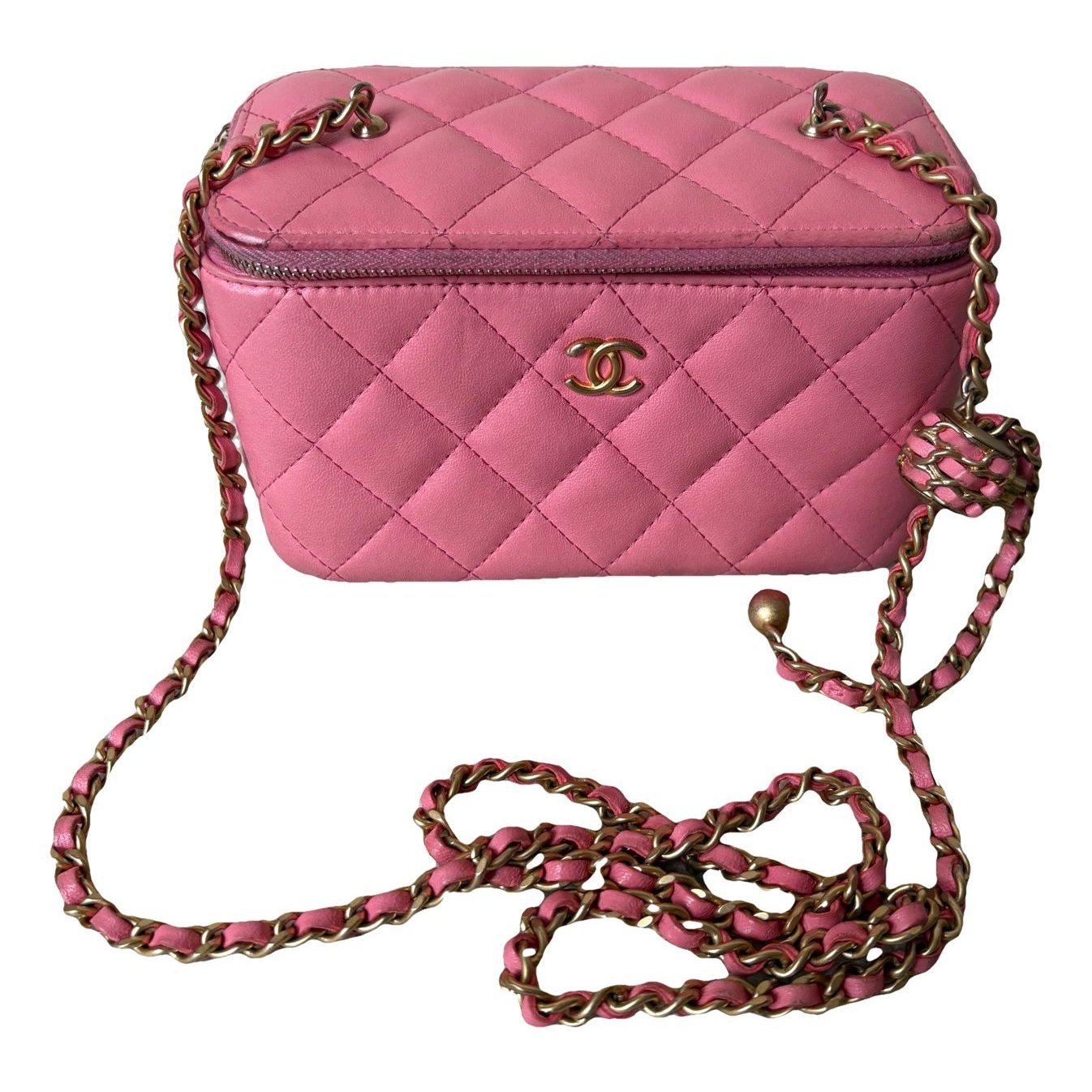 Trendy CC Vanity leather crossbody bag