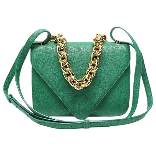 Leather clutch bag