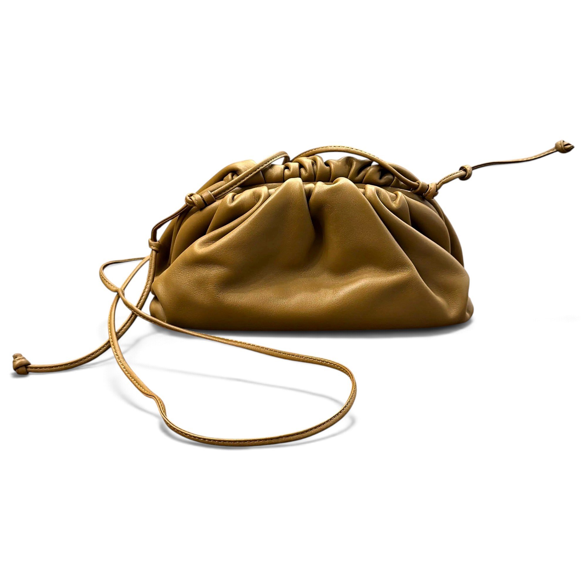 Pouch leather crossbody bag