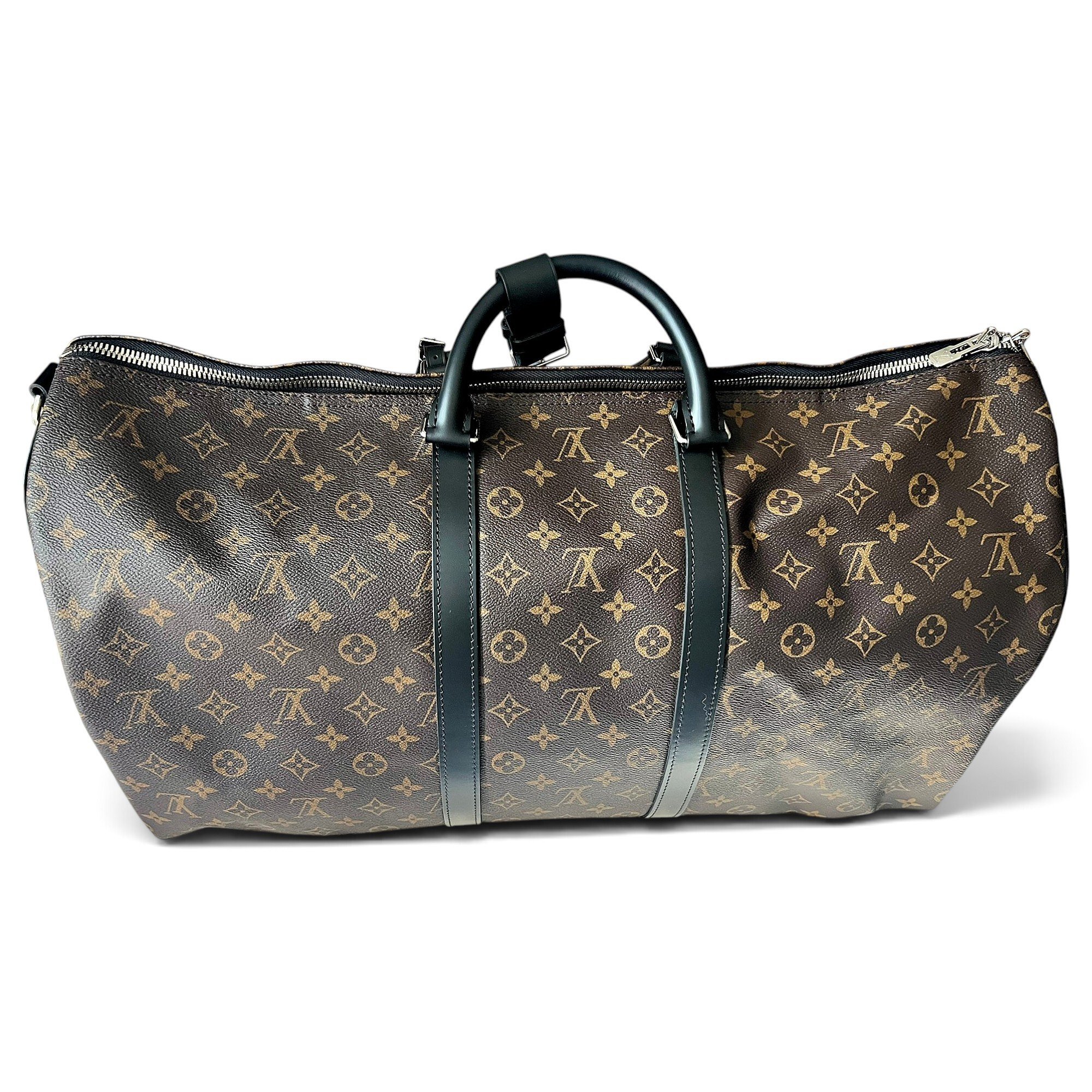 Keepall leather travel bag
