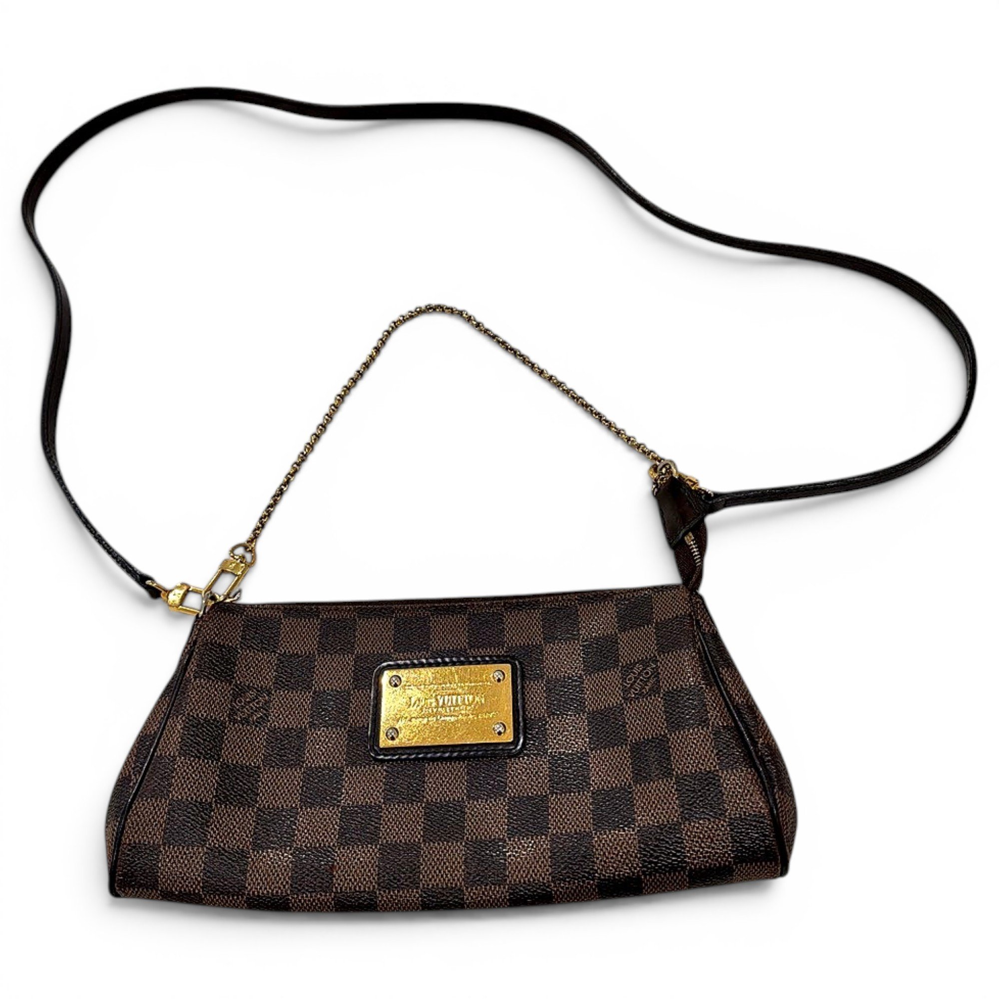 Leather clutch bag