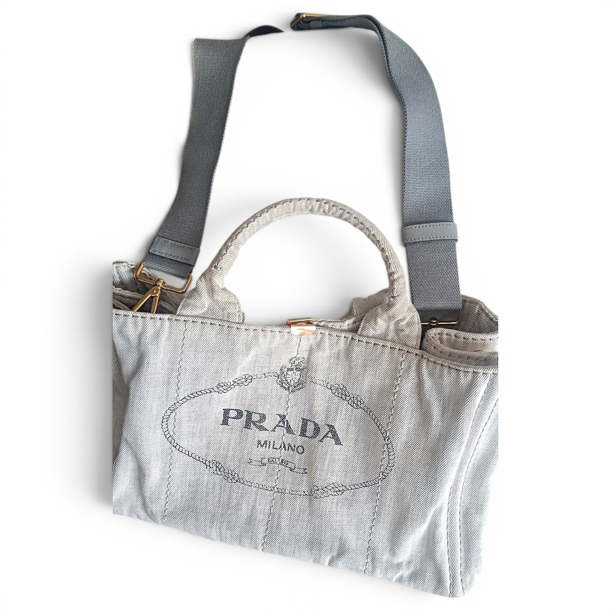 Madras cloth tote
