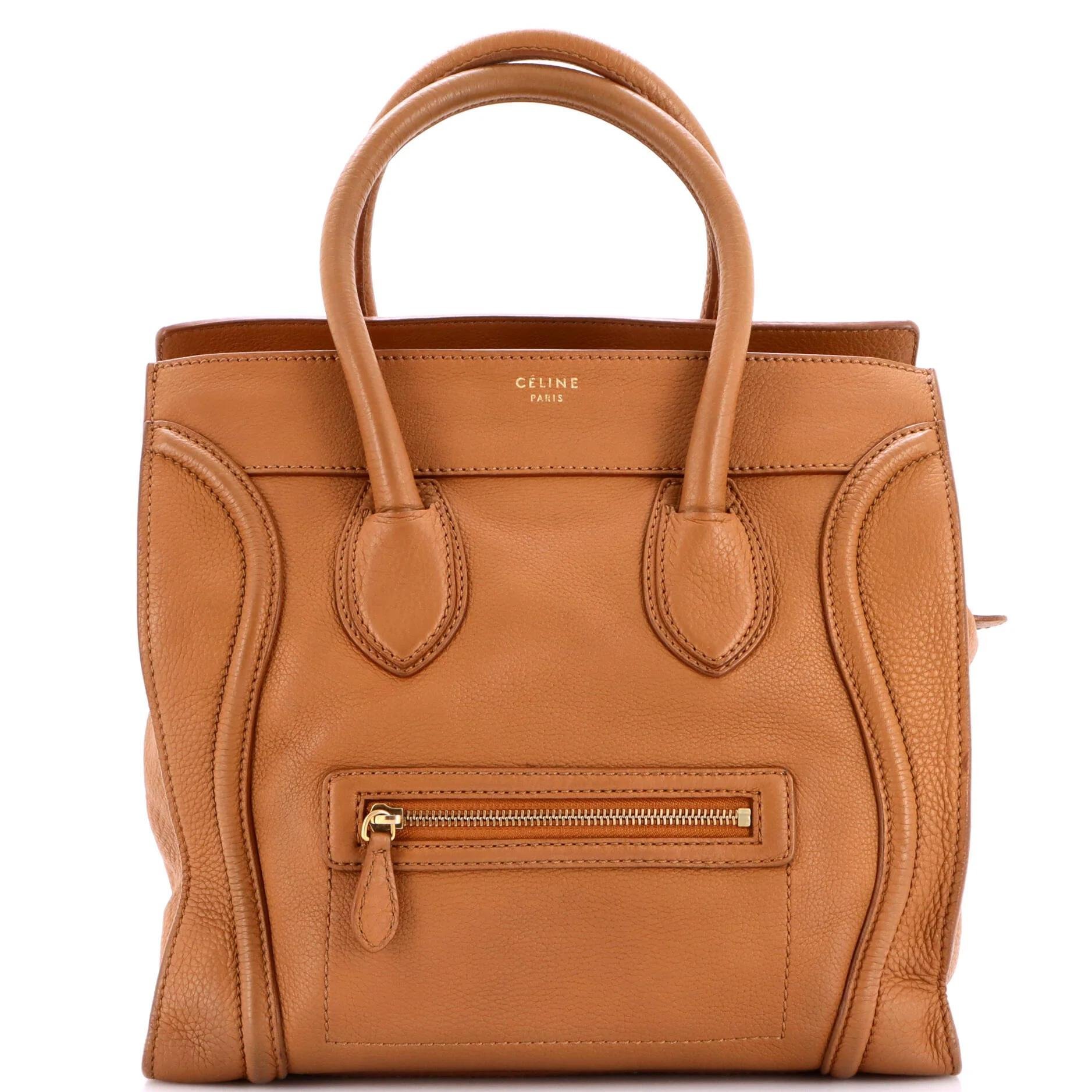 Luggage leather tote