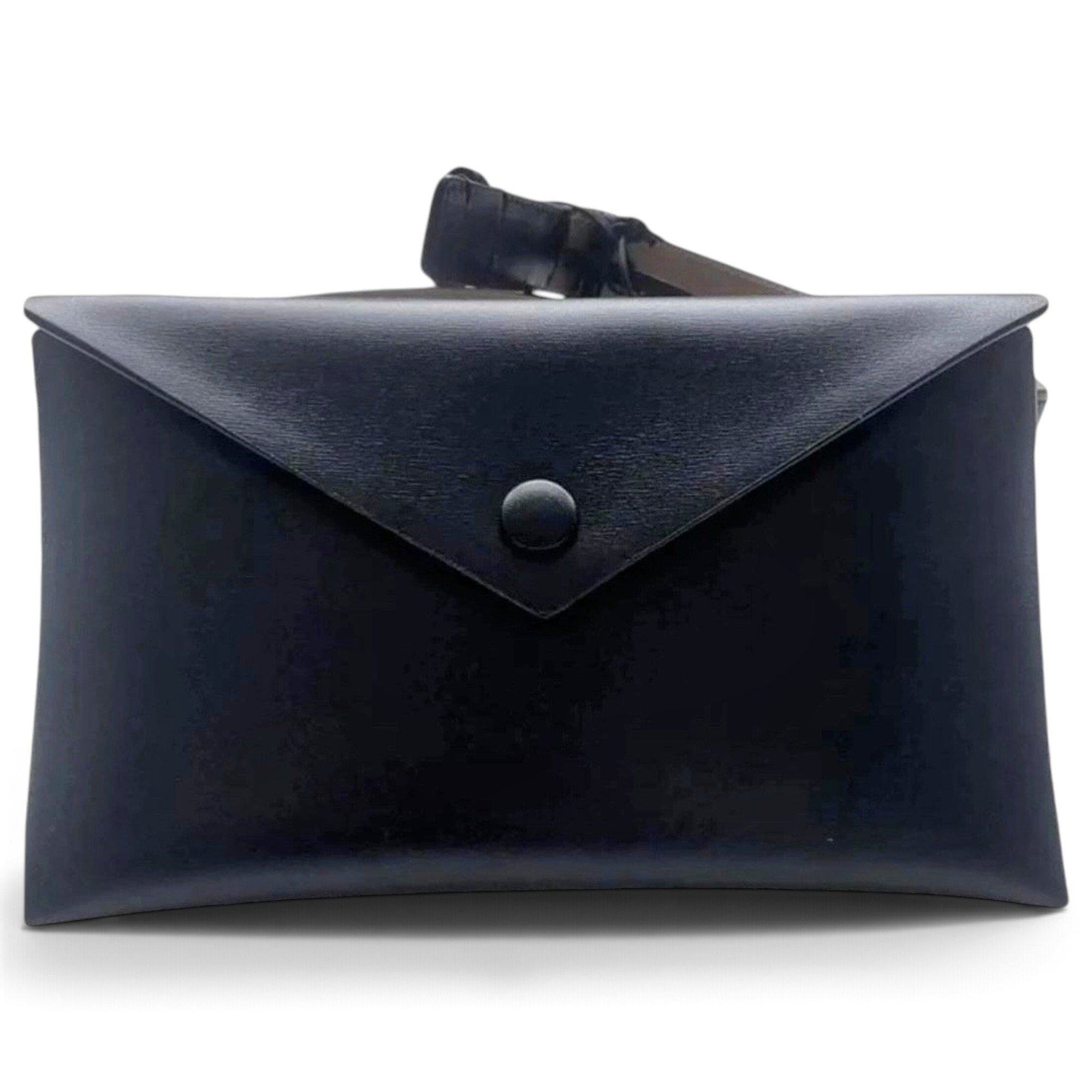 Leather clutch bag