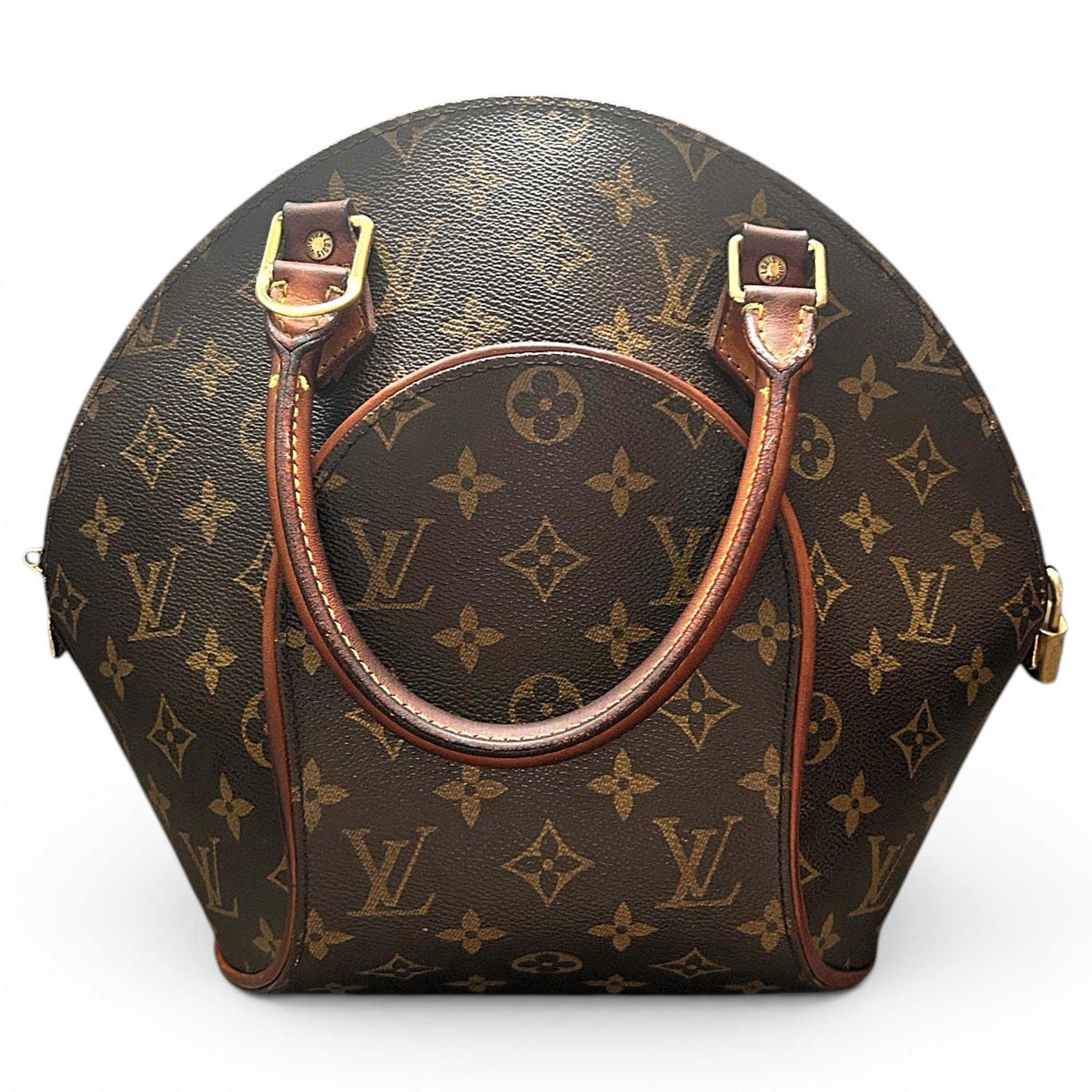 Ellipse leather handbag