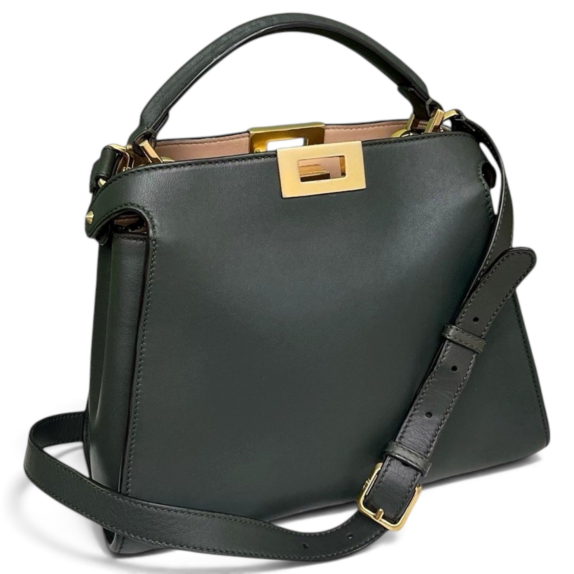 Peekaboo leather handbag
