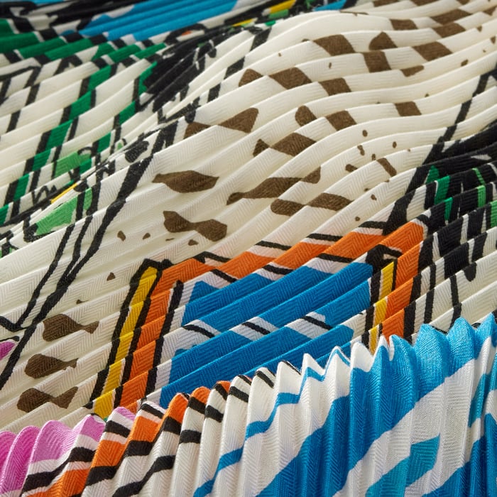 Rayures d'Ete Pleated Shawl 140