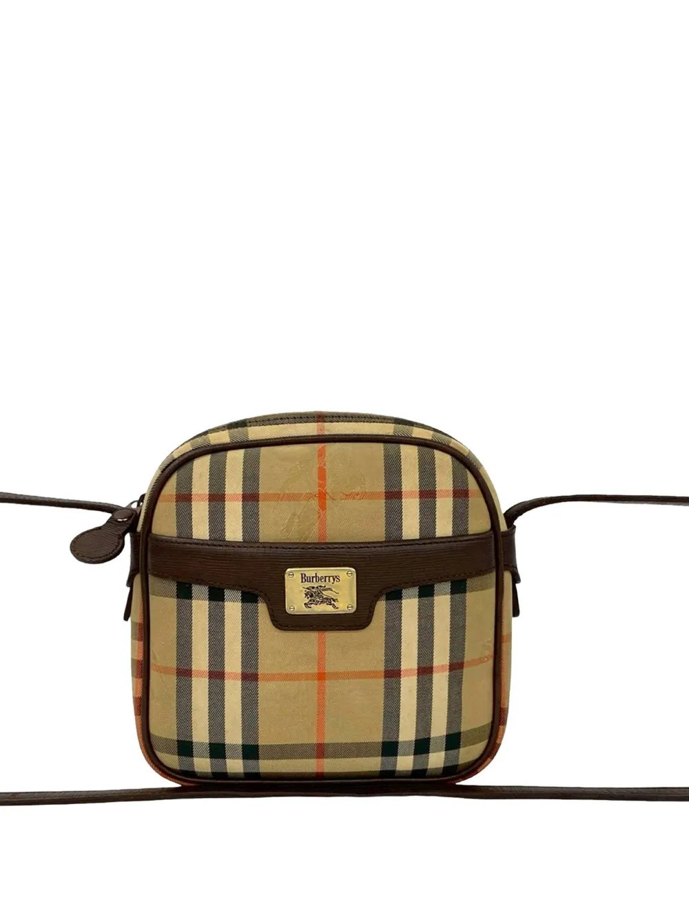 20th Century Haymarket Check Canvas crossbody bag