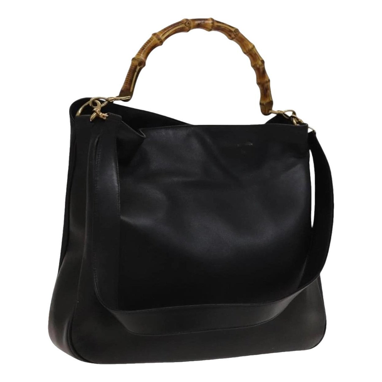 Bamboo leather handbag