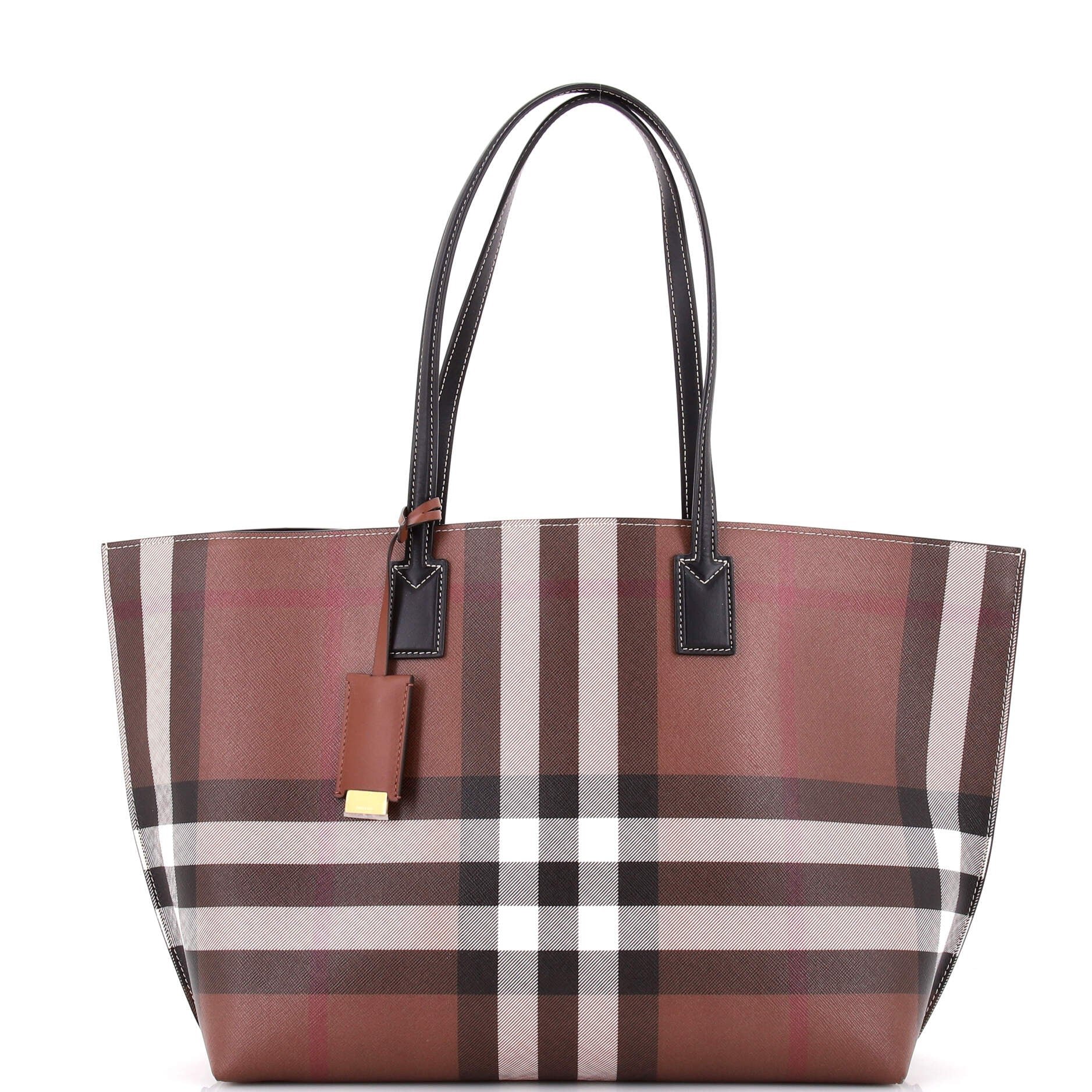Soft Tote Check E-Canvas Medium