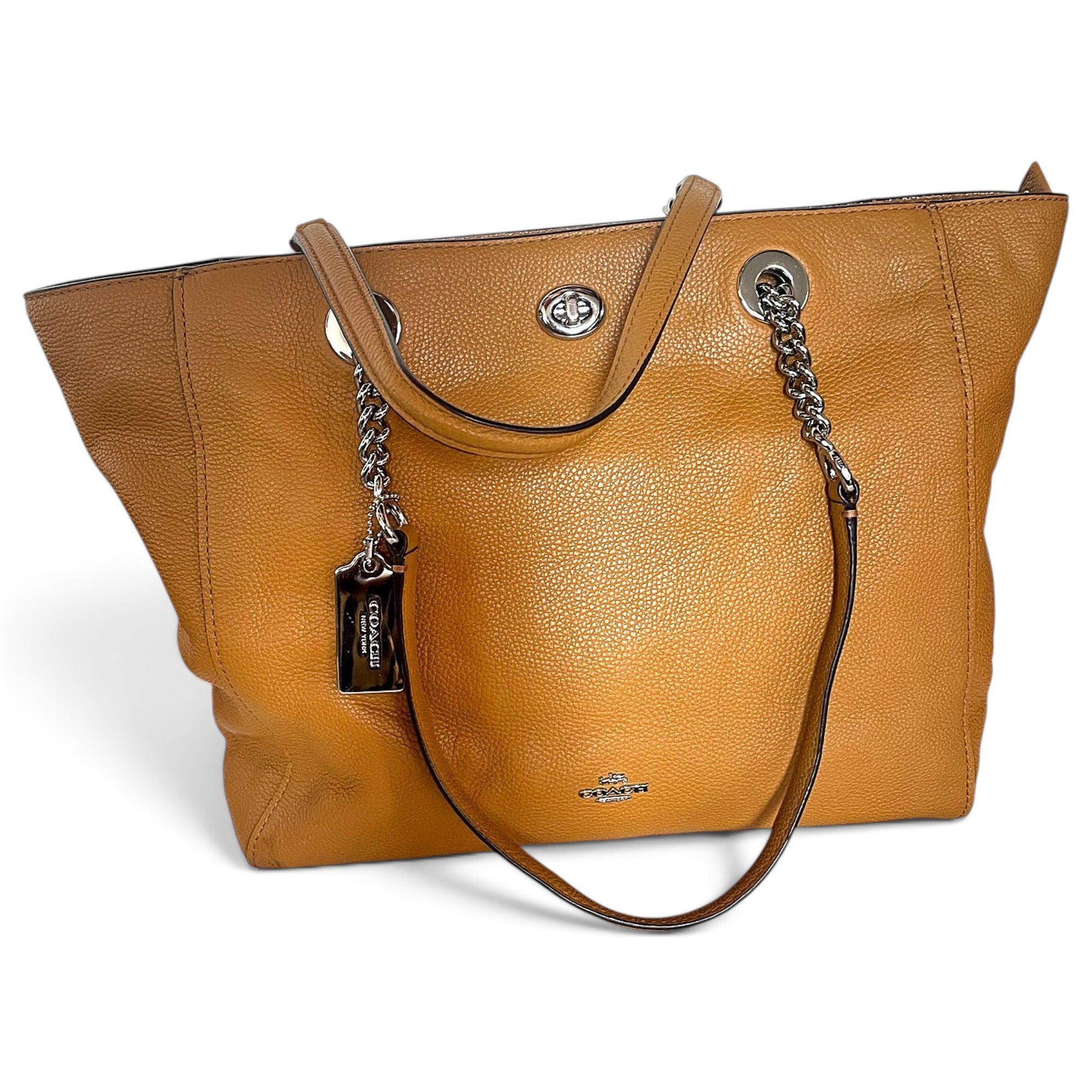 Leather tote