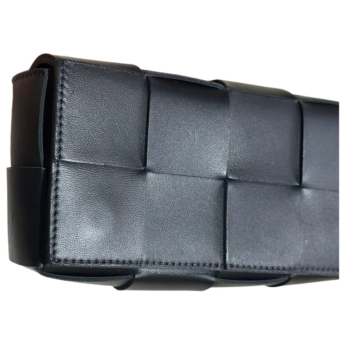 Leather clutch bag