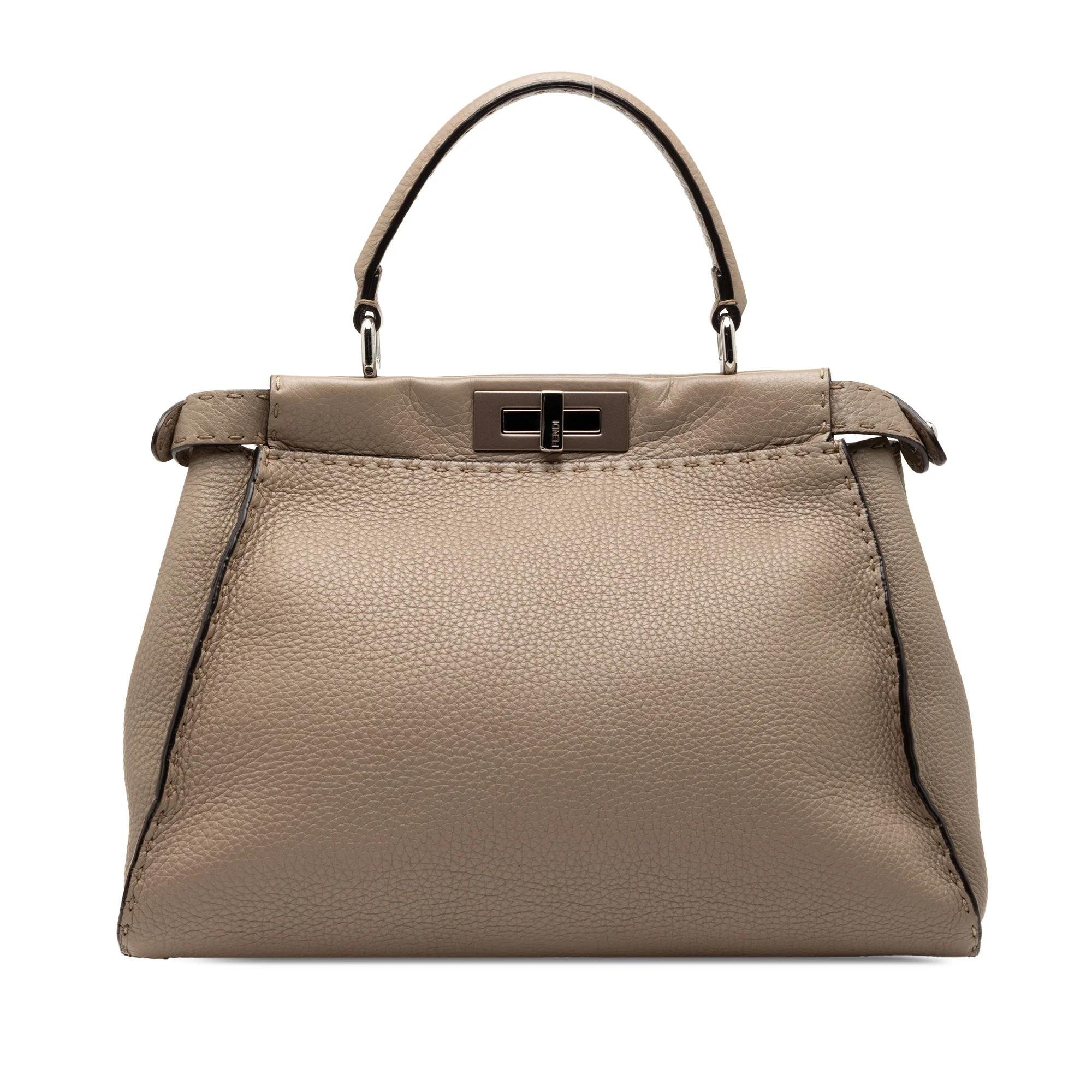 Fendi Peekaboo leather satchel