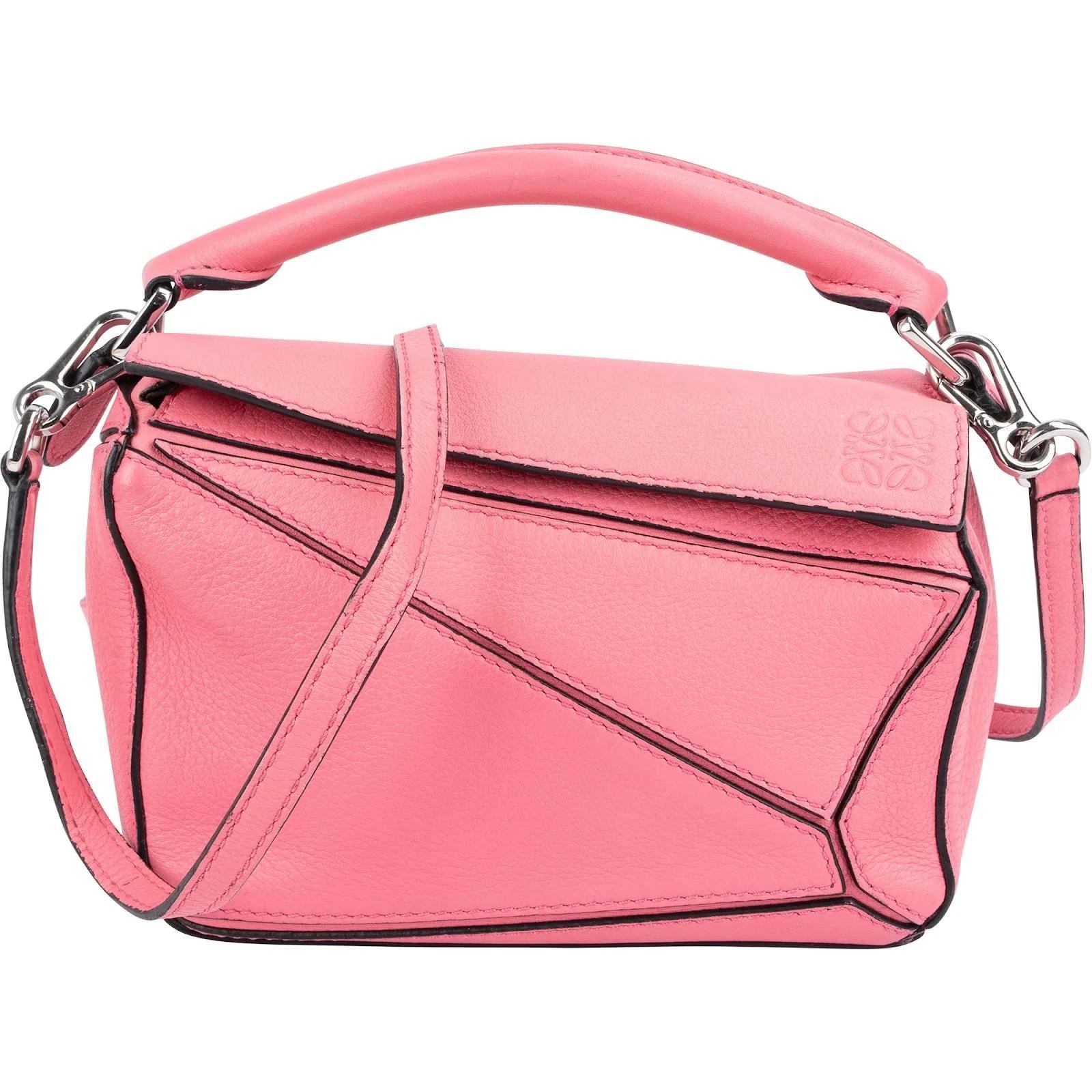 Puzzle leather handbag