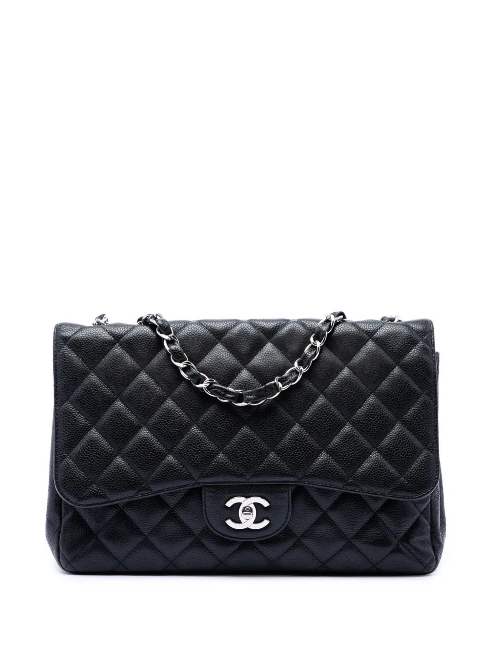 2008-2009 Jumbo Classic Caviar Single Flap shoulder bag