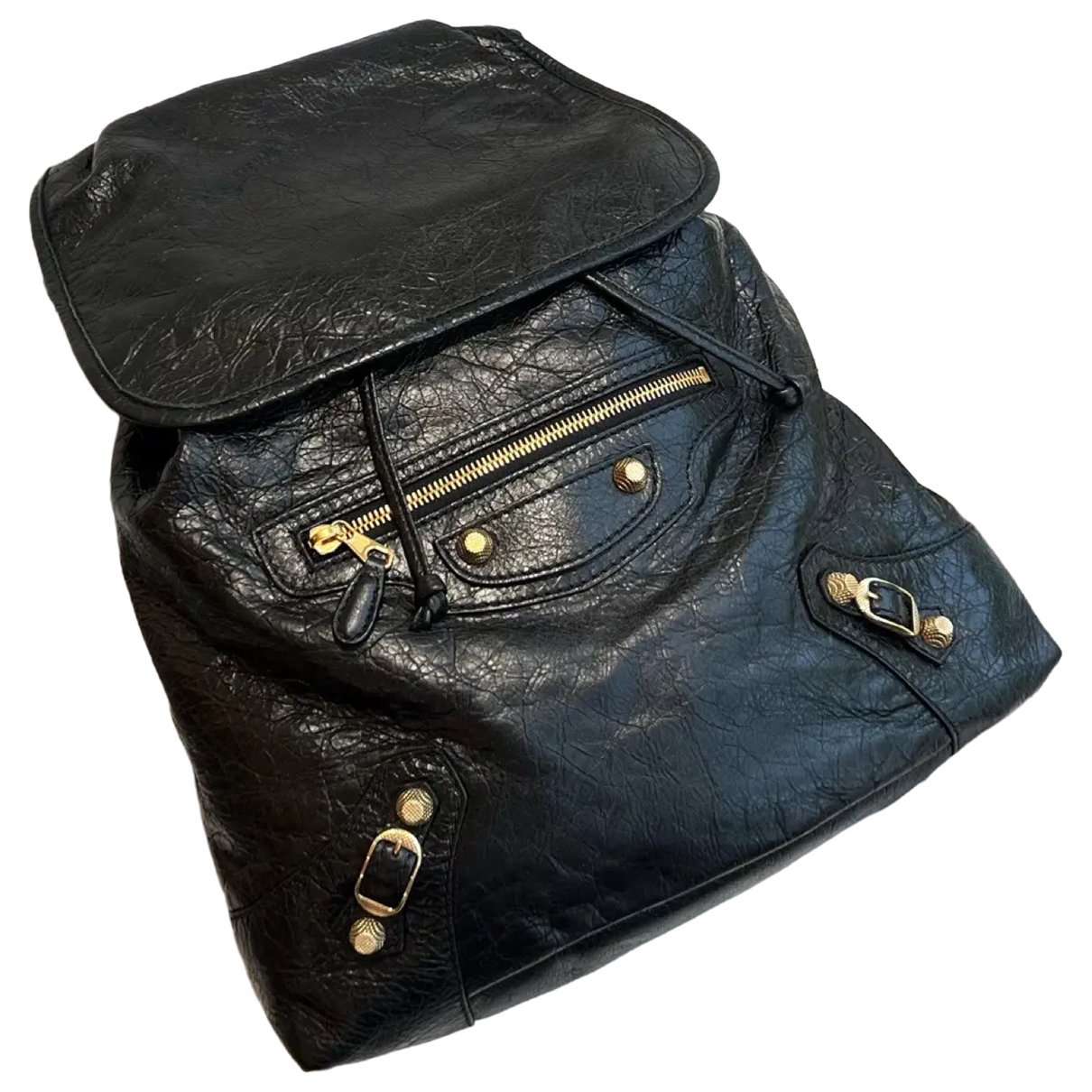 Leather backpack